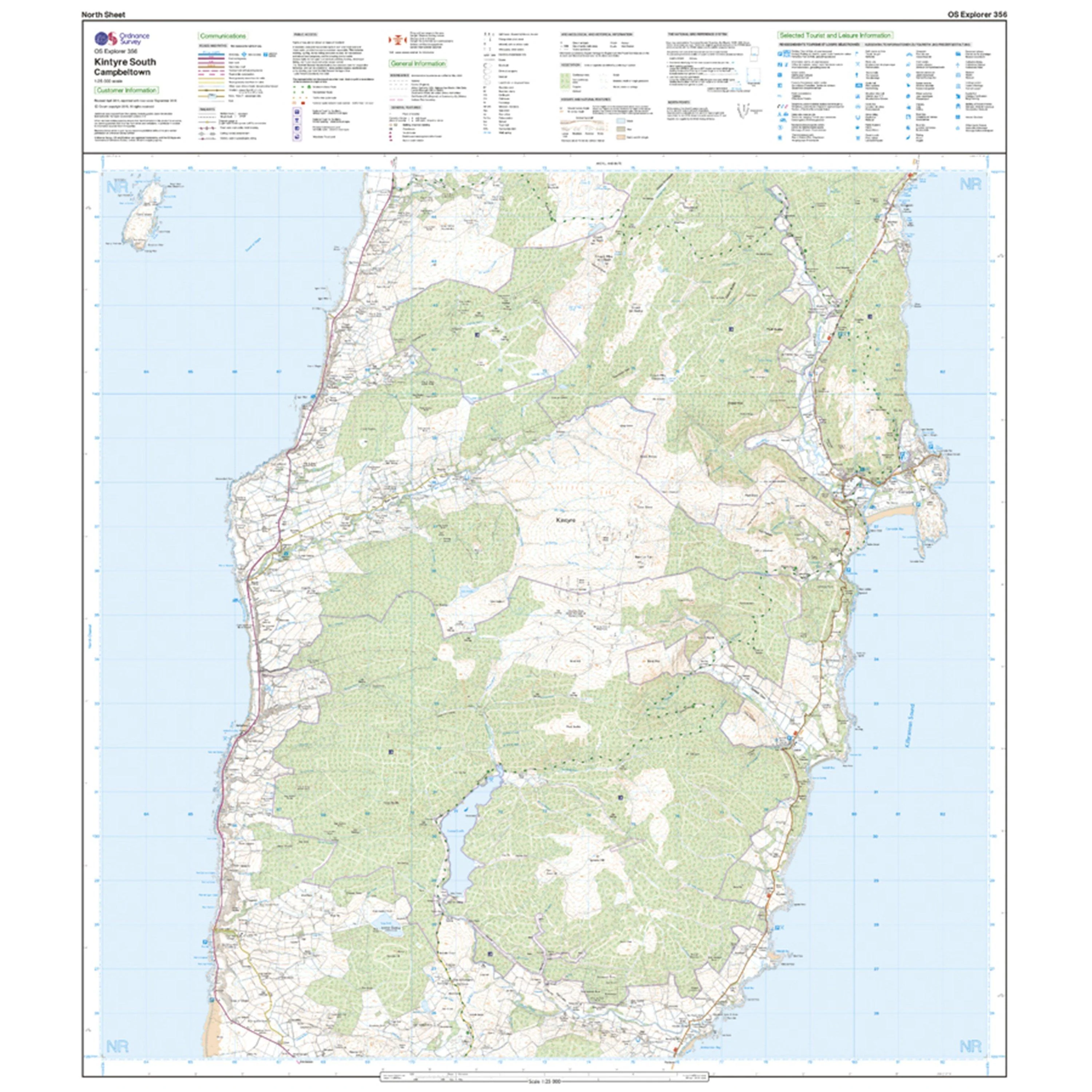 Explorer Active 356 Kintyre South Campeltown Map With Digital Version - Image 3