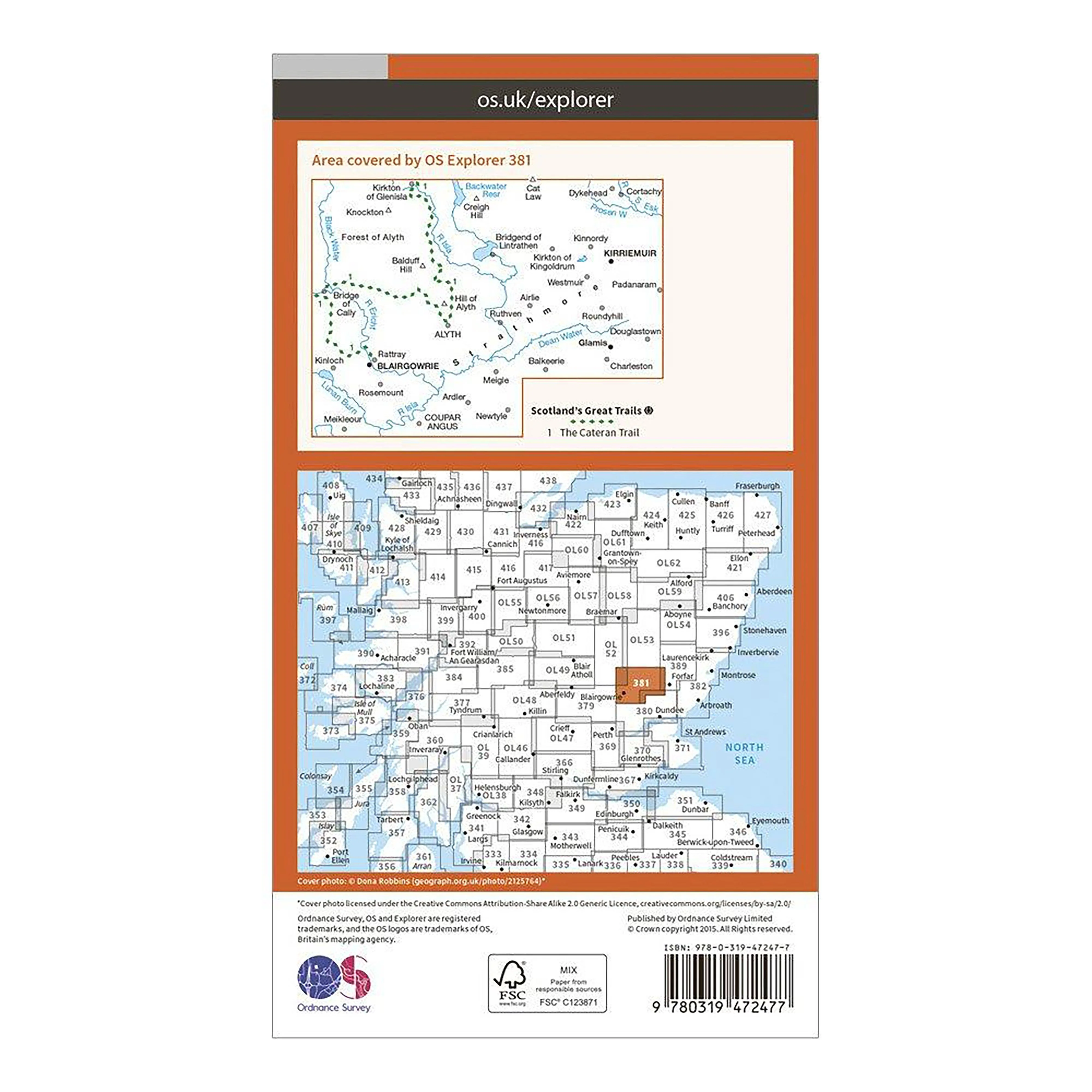 Explorer Active 381 Blairgowrie, Kirriemuir & Glamis Map With Digital Version - Image 2