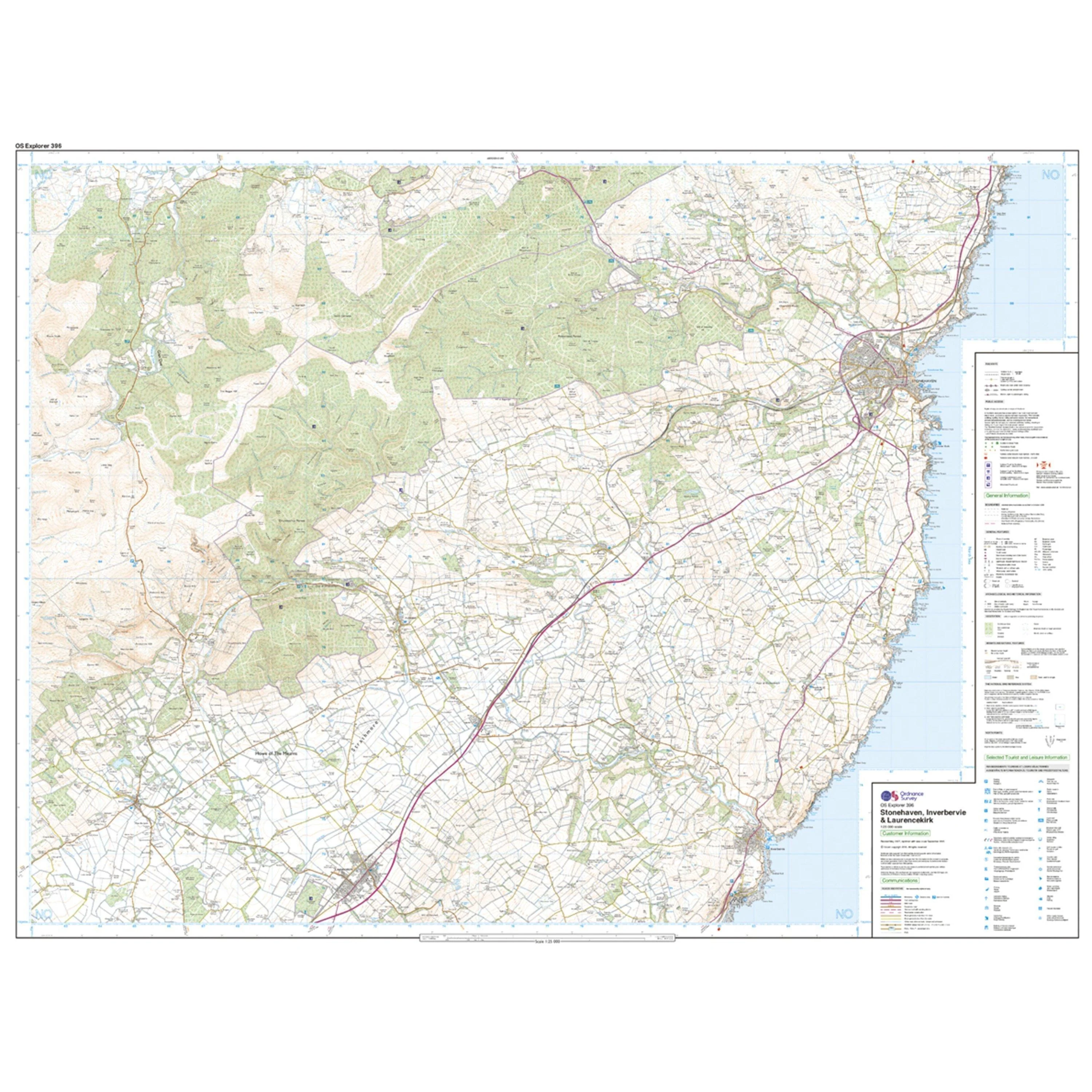 Explorer Active 396 Stonehaven, Inverbervie & Laurencekirk Map With Digital Version - Image 3