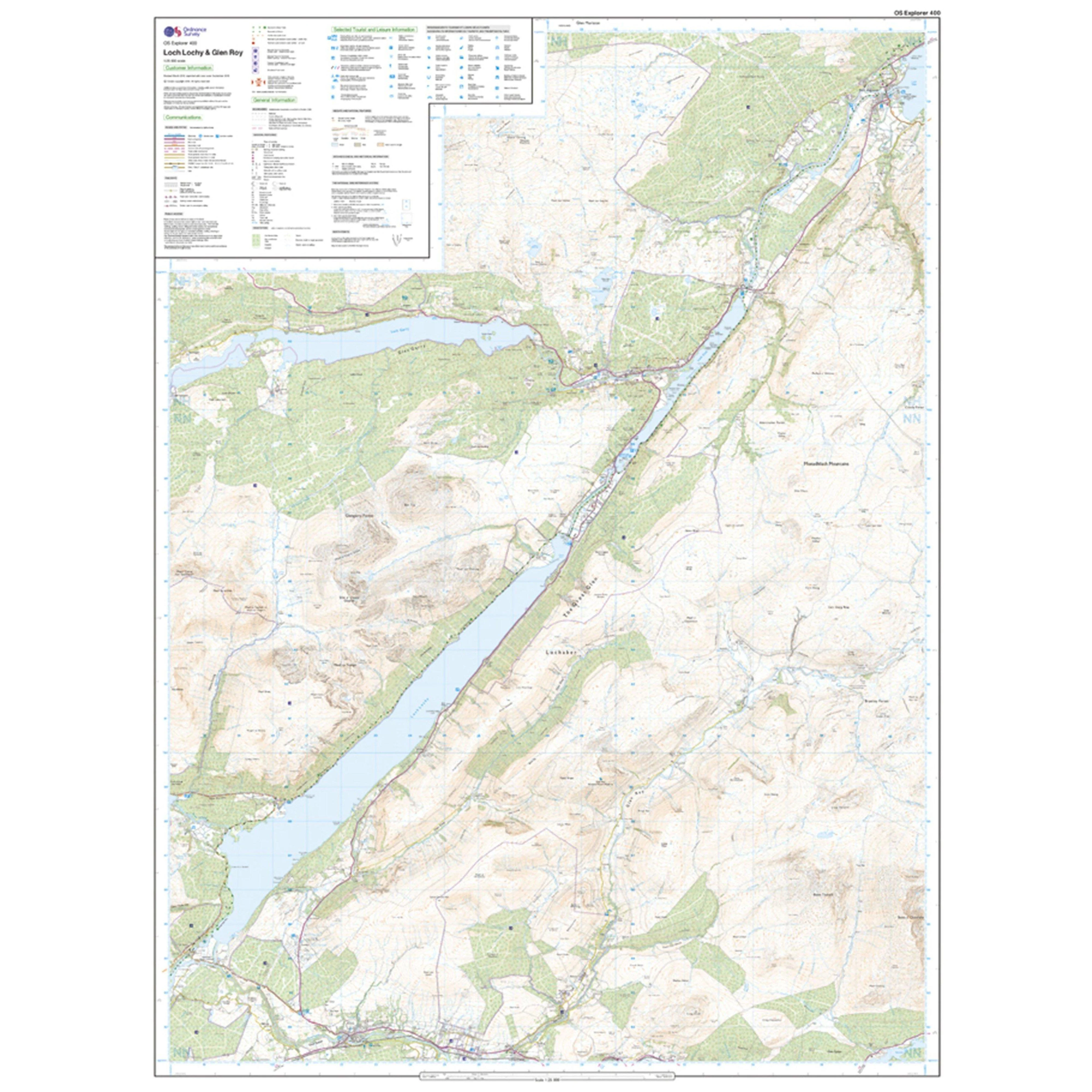 Explorer Active 400 Loch Lochy & Glen Roy Map With Digital Version - Image 3