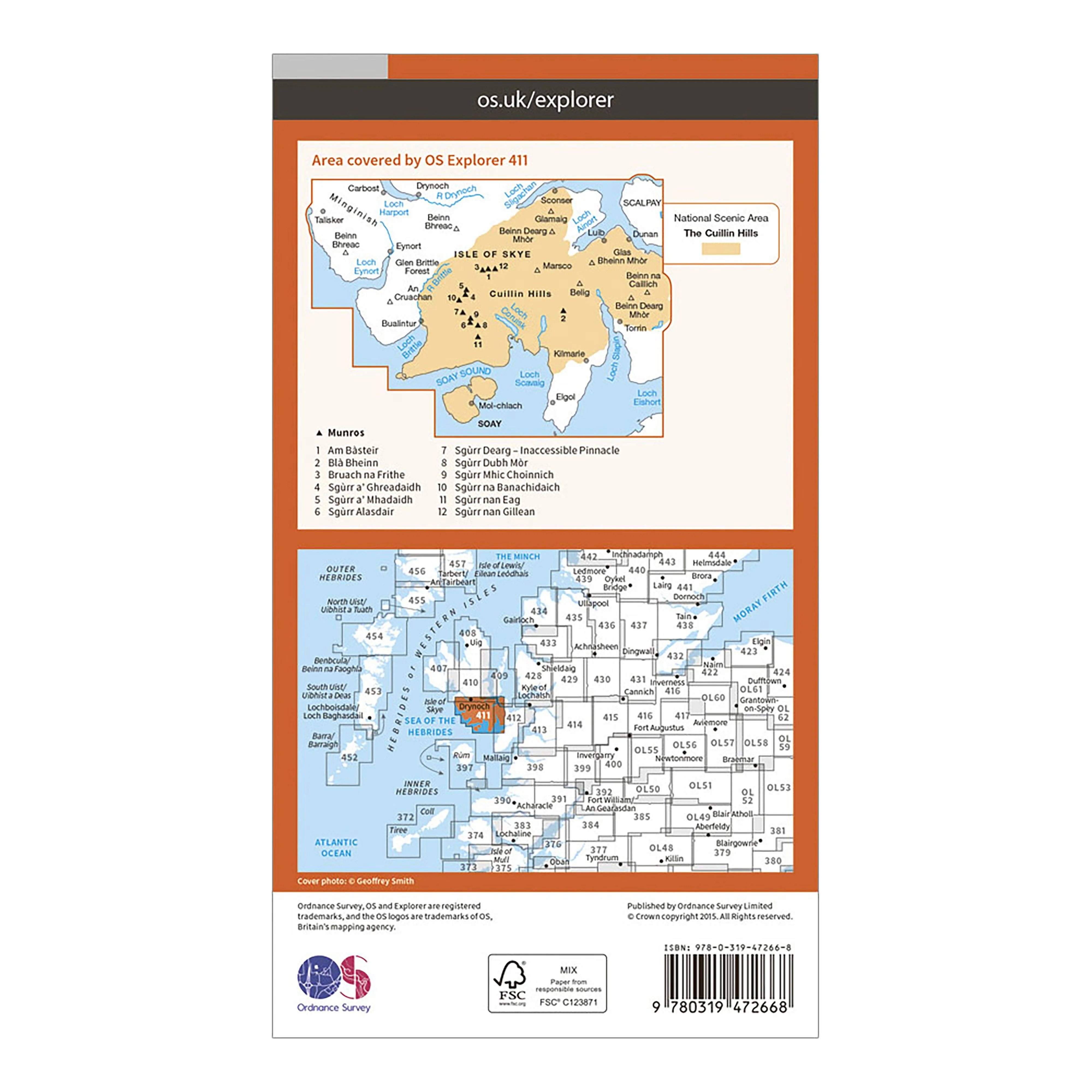 Explorer Active 411 Skye – Cuillin Hills Map With Digital Version - Image 2