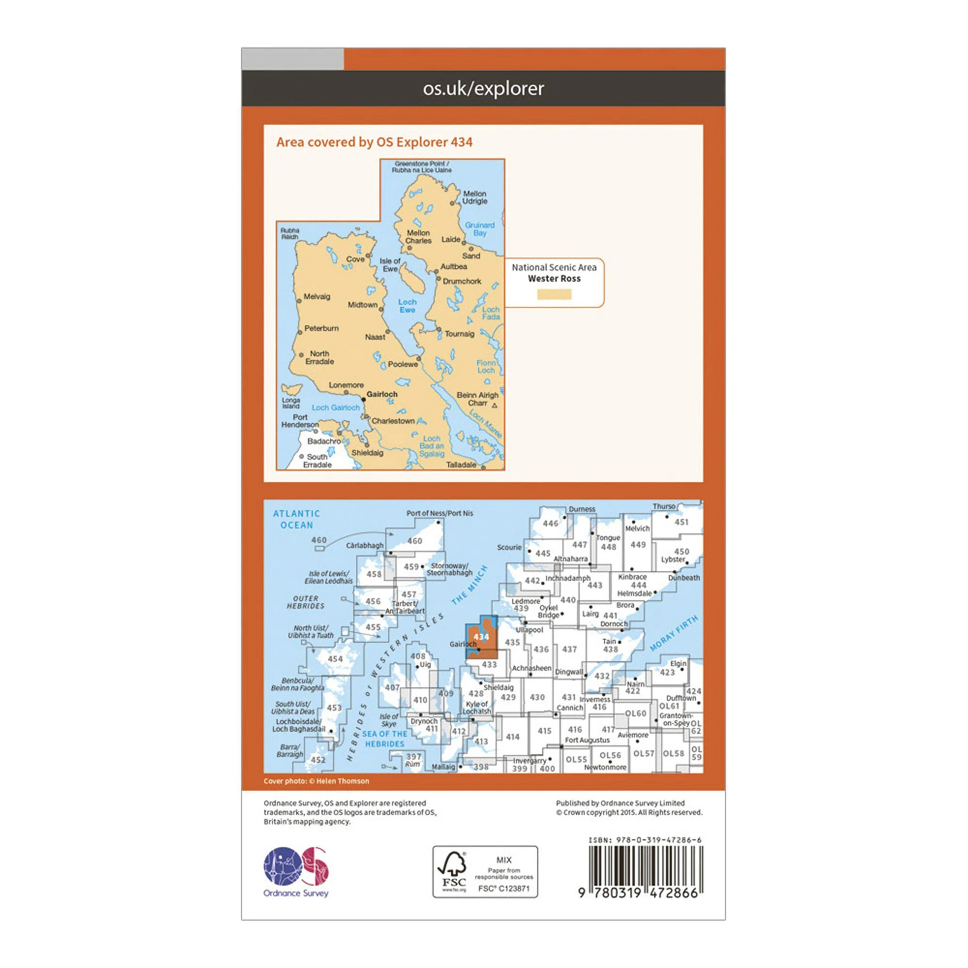 Explorer Active 434 Gairloch & Loch Ewe Map With Digital Version - Image 2