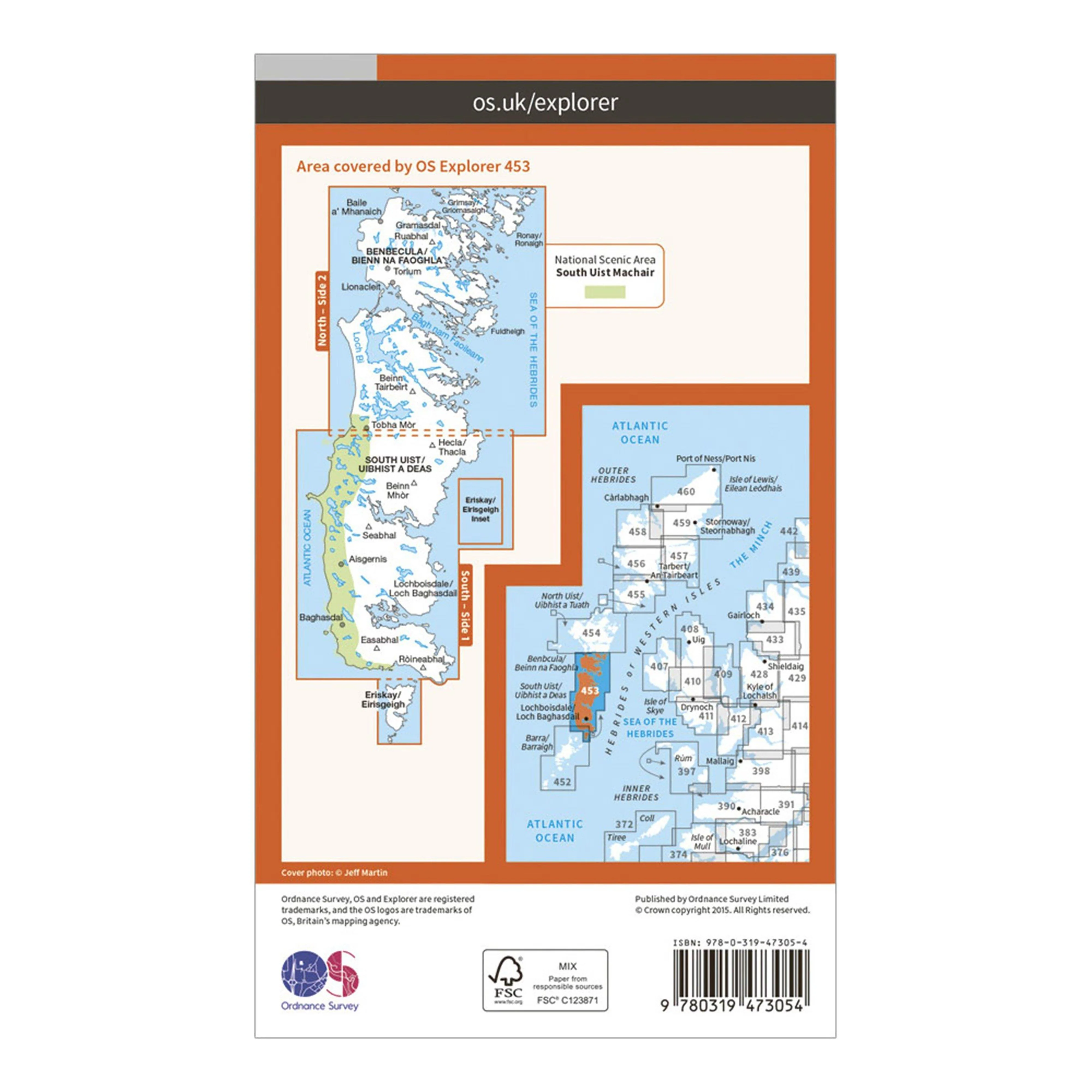 Explorer Active 453 Benbecula & South Uist Map With Digital Version - Image 2