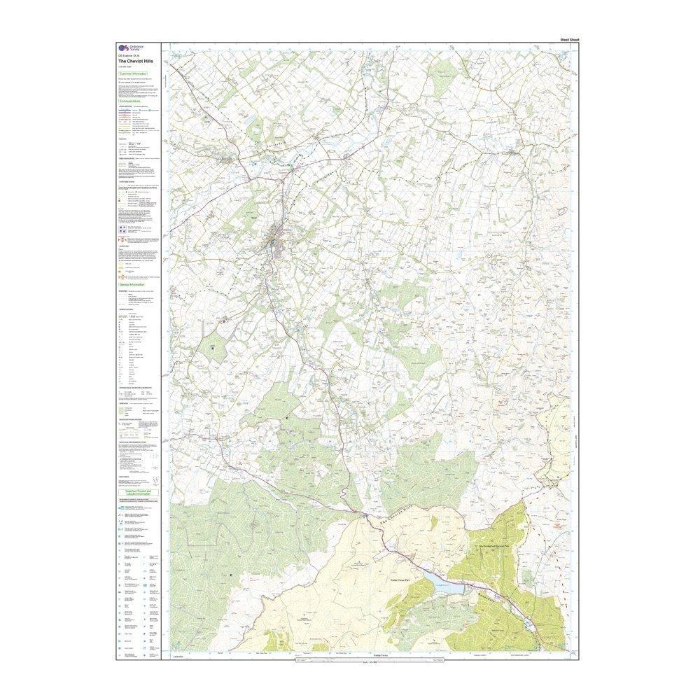 Explorer Active OL16 The Cheviot Hills Map With Digital Version - Image 4