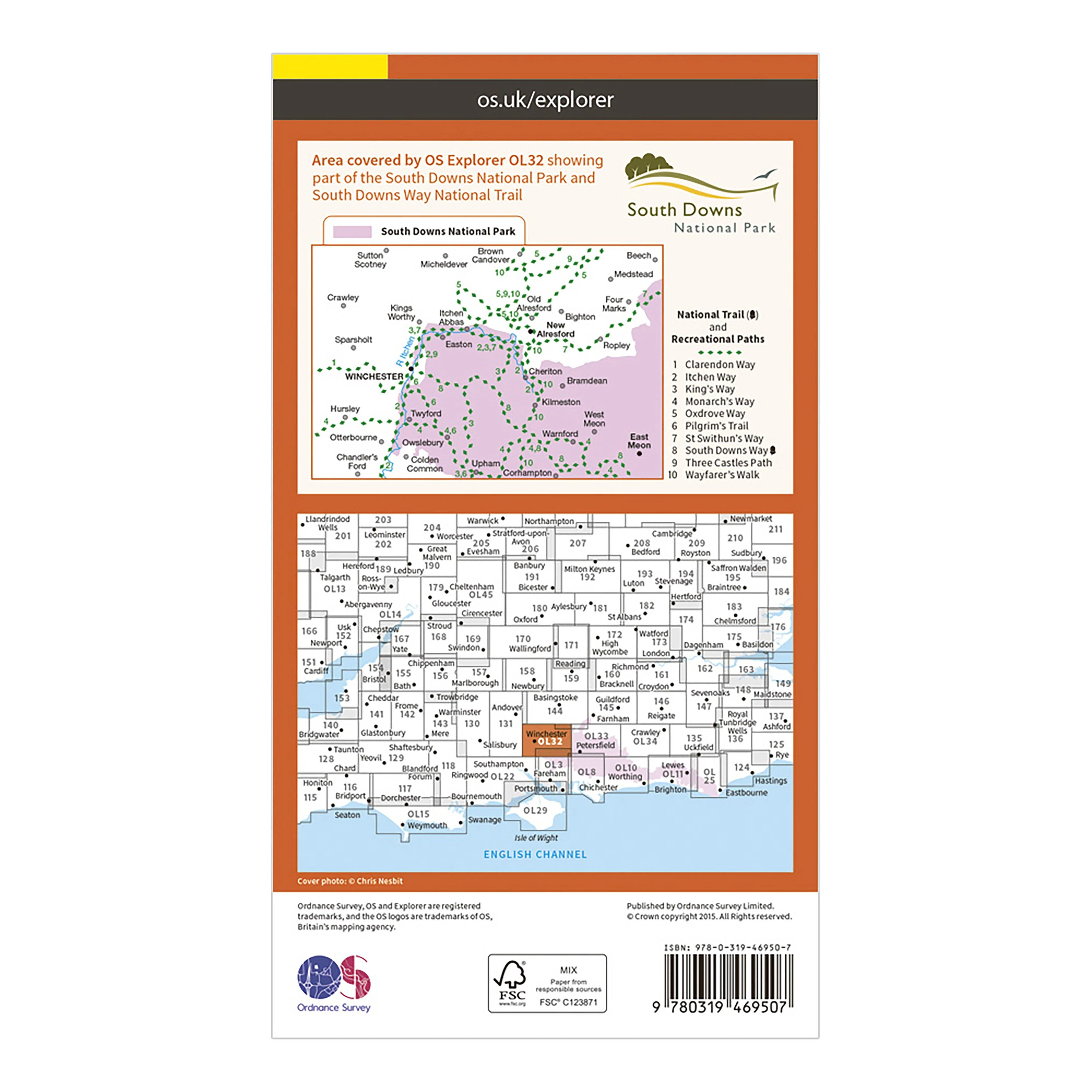 Explorer Active OL32 Winchester, New Alresford & East Meon Map With Digital Version - Image 2