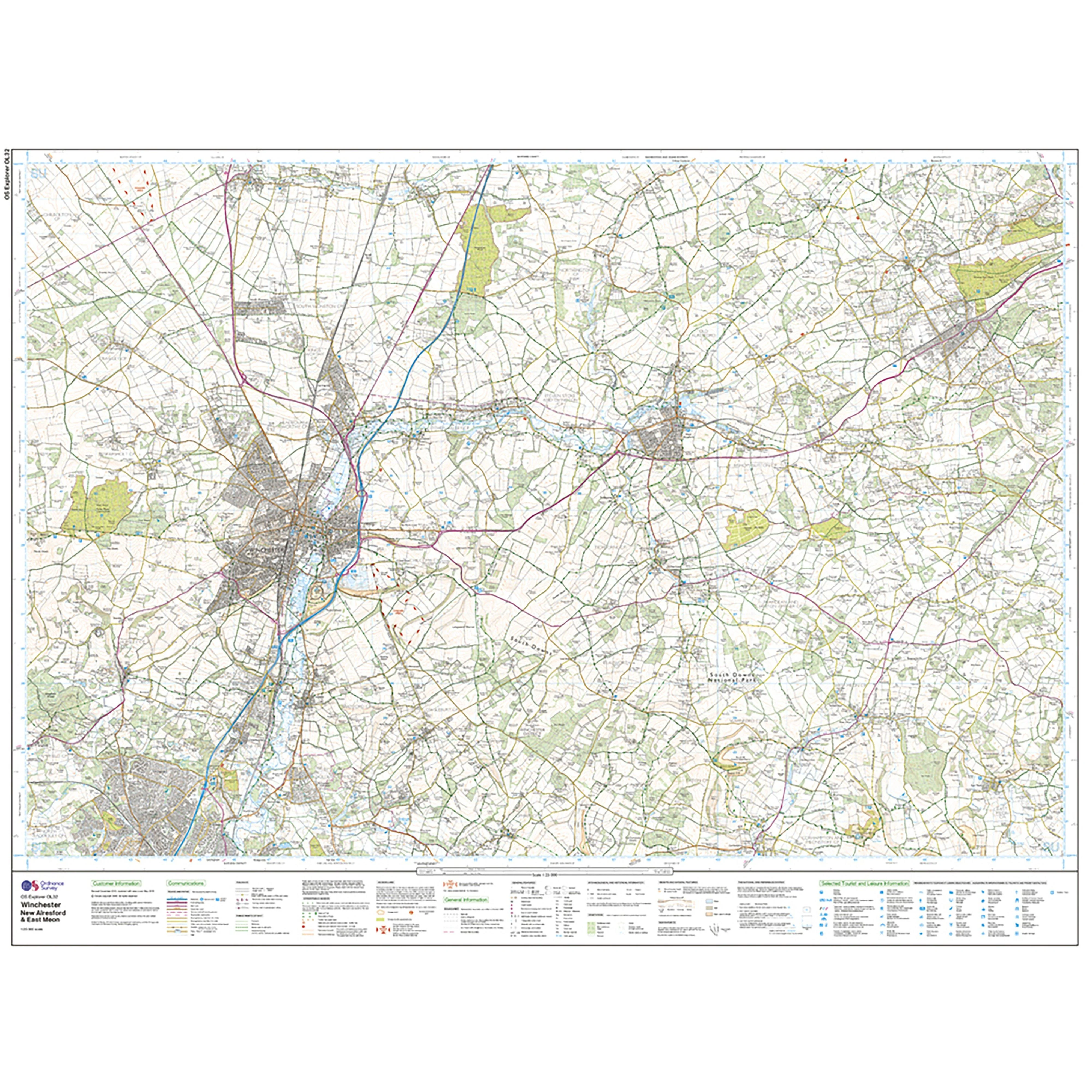 Explorer Active OL32 Winchester, New Alresford & East Meon Map With Digital Version - Image 3
