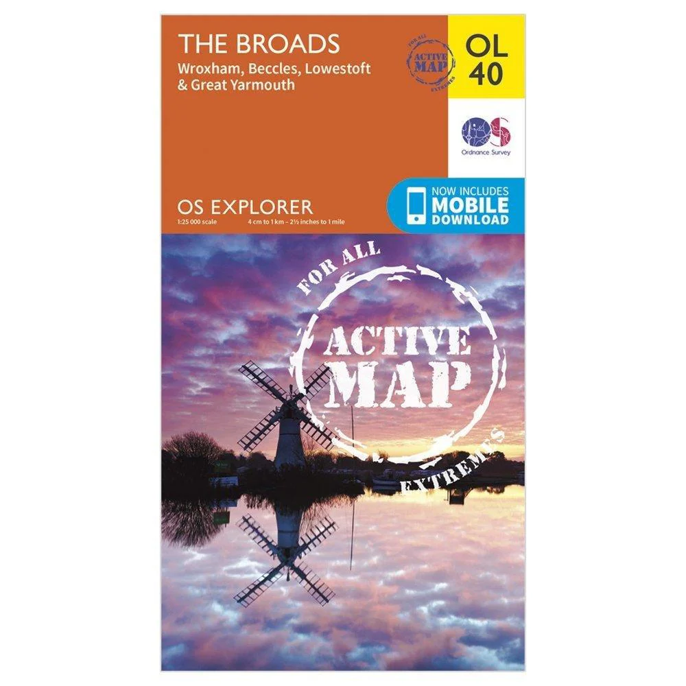 Explorer Active OL40 The Broads Map With Digital Version - Image 5