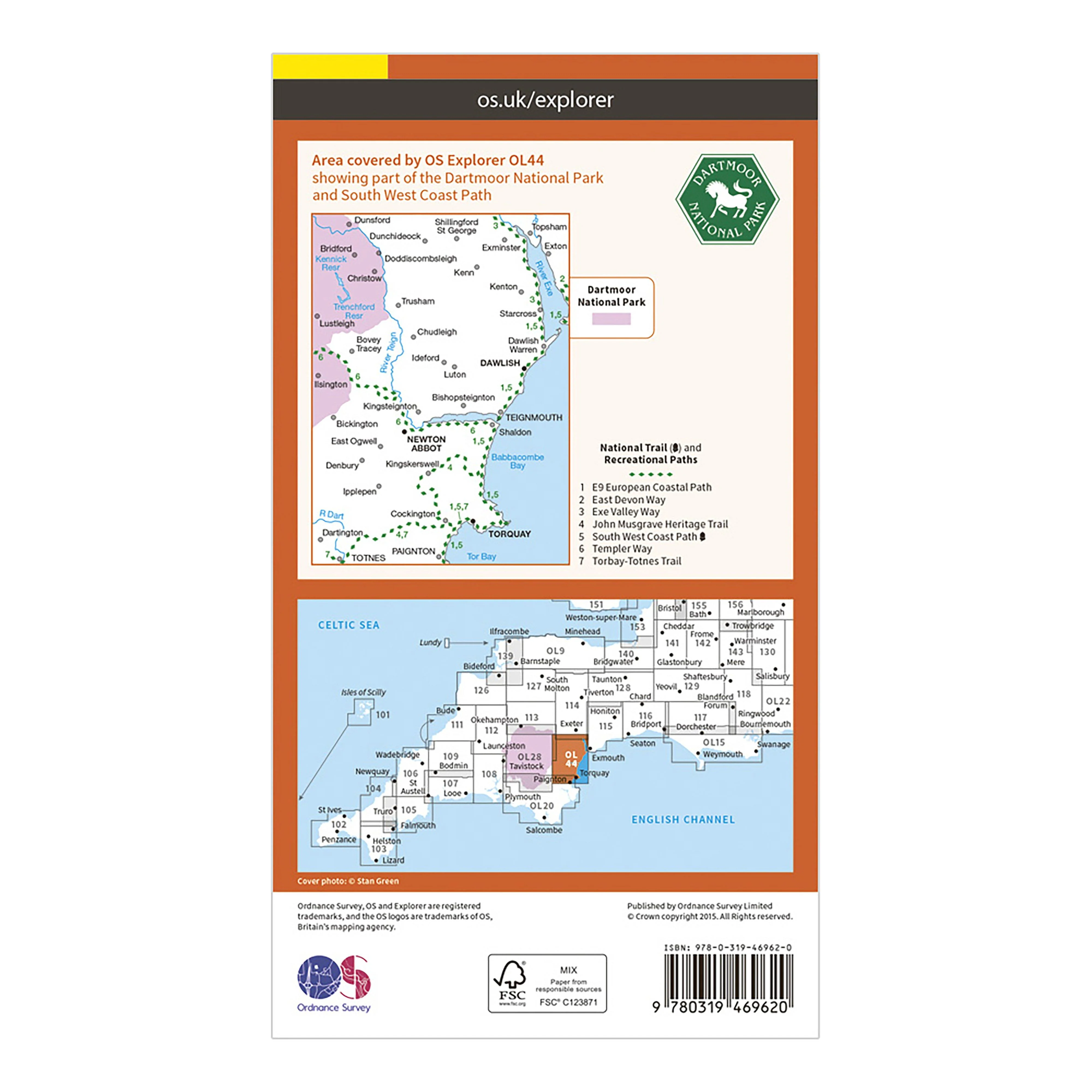 Explorer Active OL44 Torquay & Dawlish Map With Digital Version - Image 2