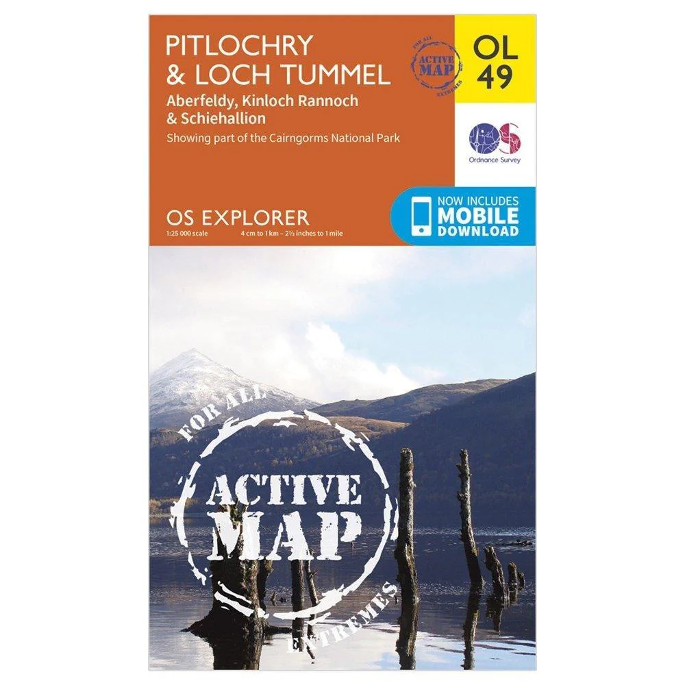 Explorer Active OL49 Pitlochry & Loch Tummel Map With Digital Version - Image 5