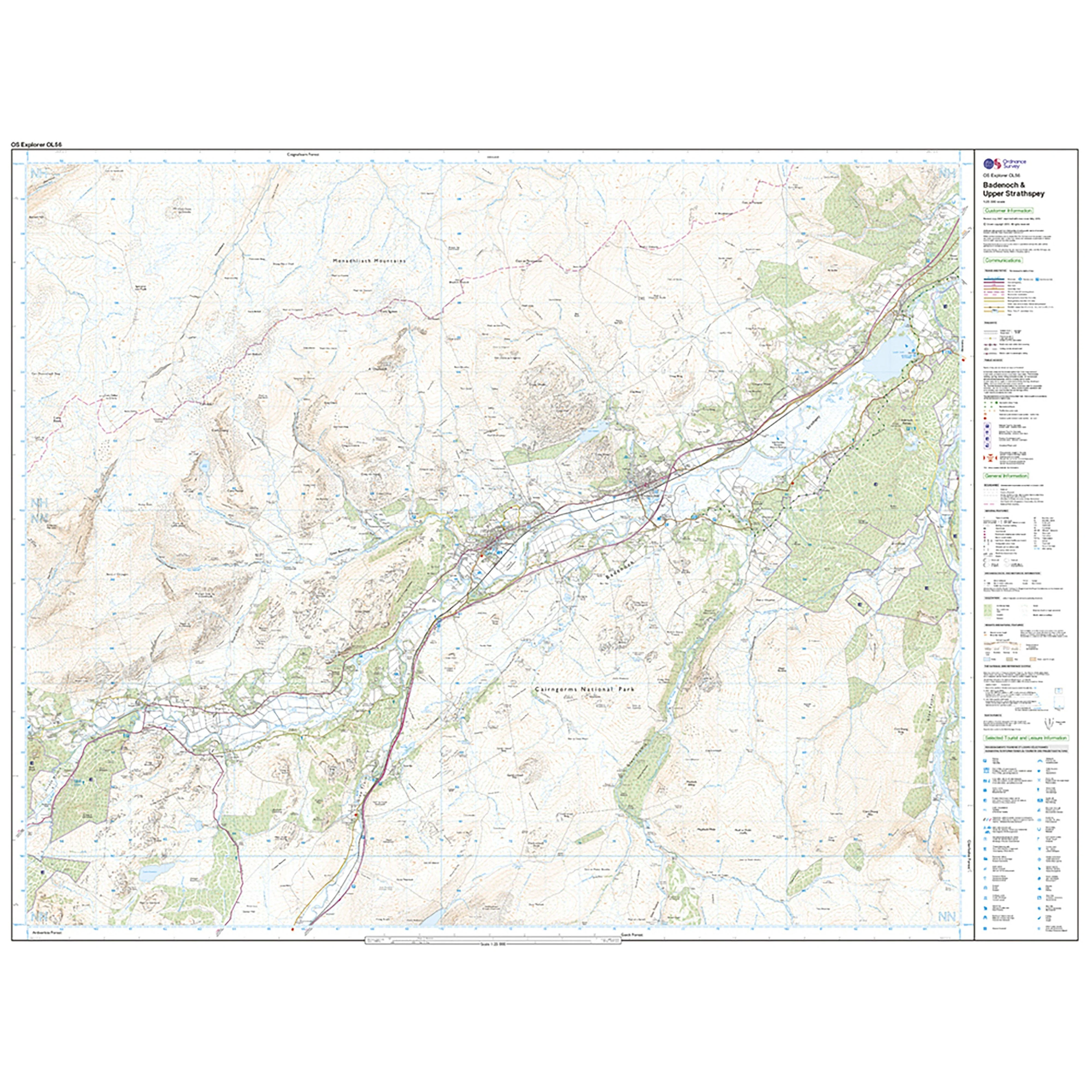 Explorer Active OL56 Badenoch & Strathspey Map With Digital Version - Image 3