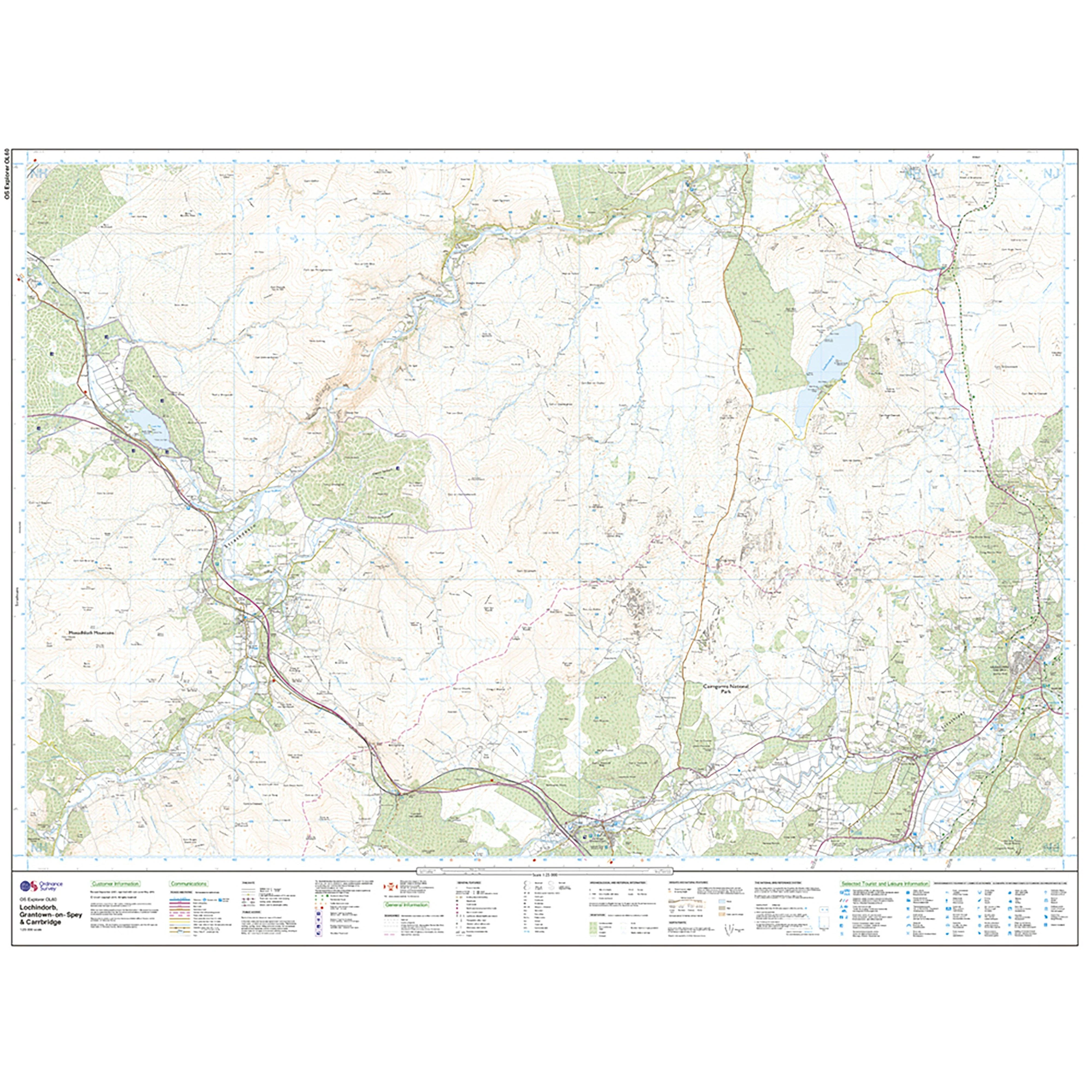 Explorer Active OL60 Lochindorb, Grantown-on-Spey & Carrbridge Map With Digital Version - Image 3