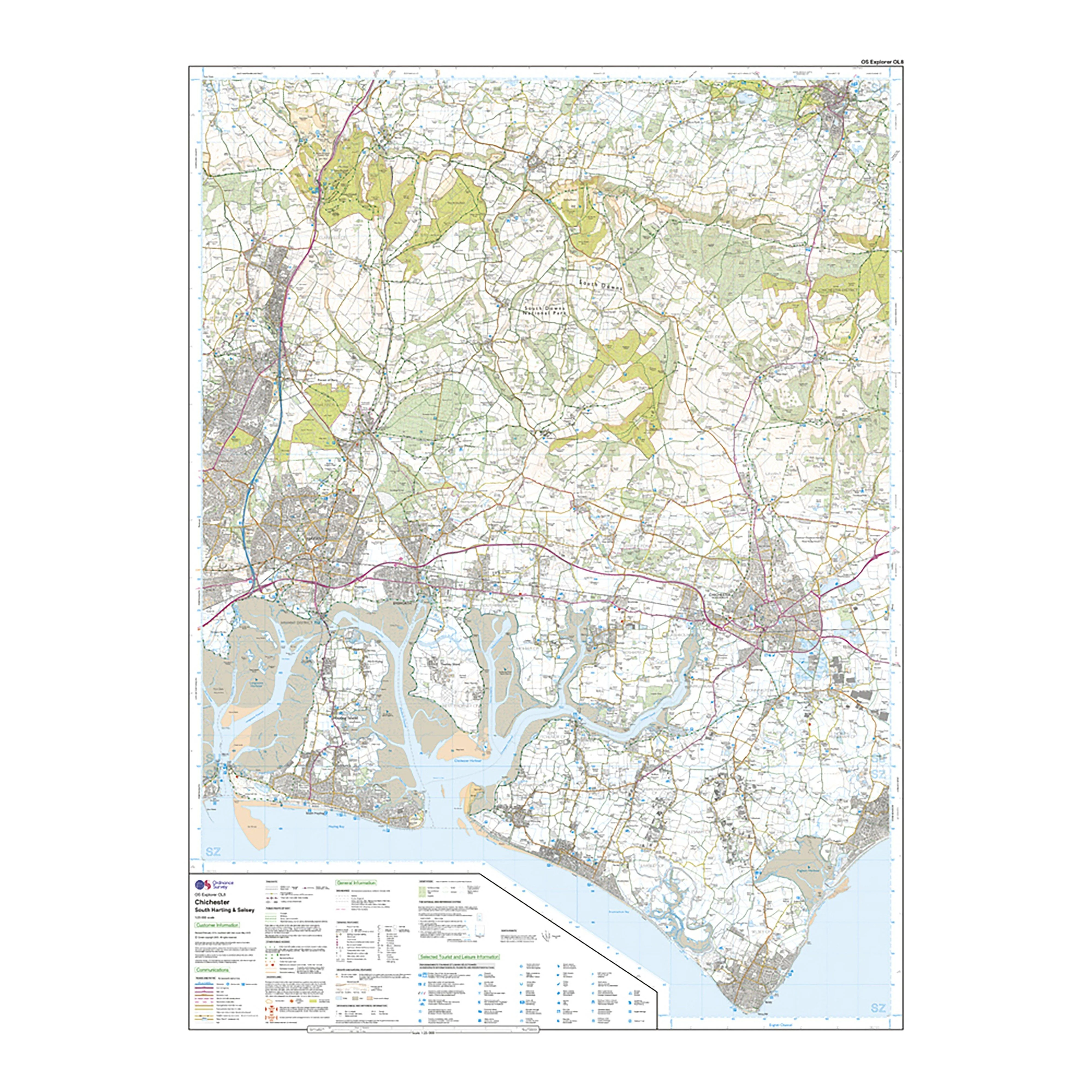 Explorer Active OL8 Chichester, South Harting & Selsey Map With Digital Version - Image 3