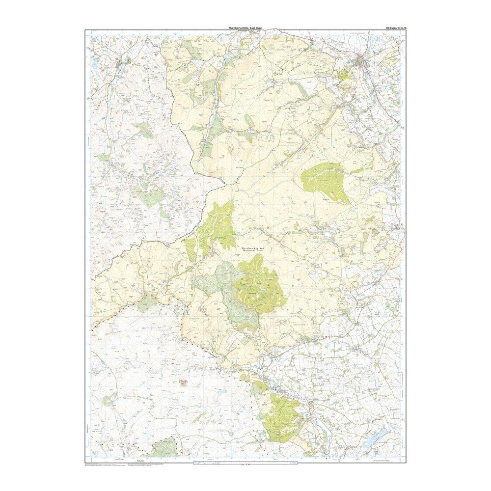 Explorer OL16 The Cheviot Hills Map With Digital Version - Image 3