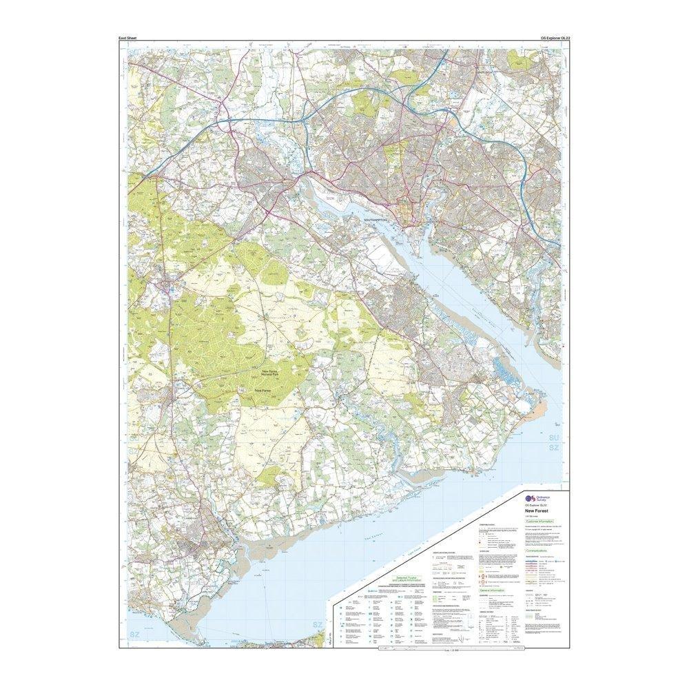 Explorer OL22 New Forest Map With Digital Version - Image 3