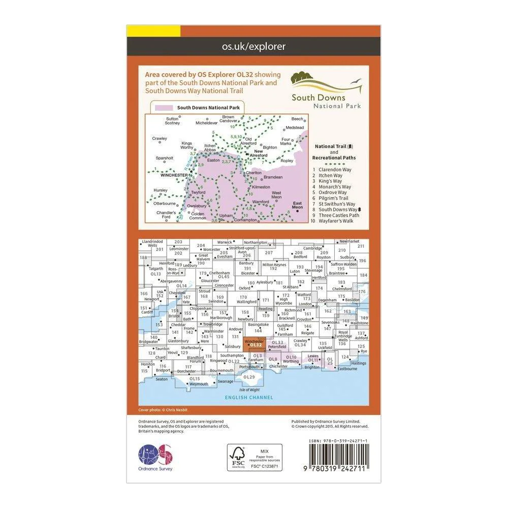 Explorer OL32 Winchester, New Alresford & East Meon Map With Digital Version - Image 2