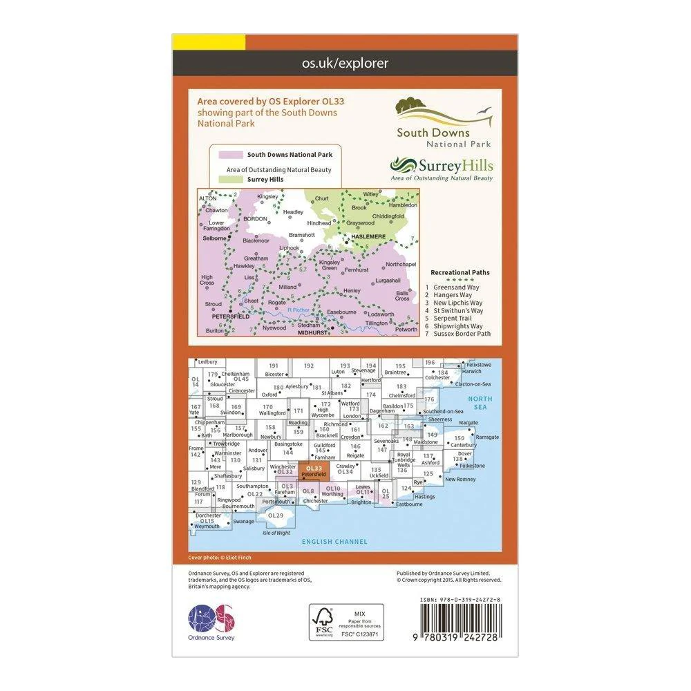 Explorer OL33 Haslemere & Petersfield Map With Digital Version - Image 2