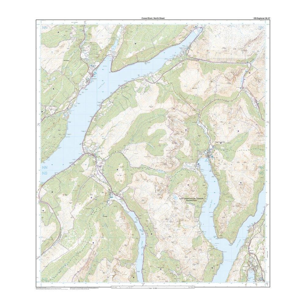 Explorer OL37 Cowal East Dunoon & Inveraray Map With Digital Version - Image 3