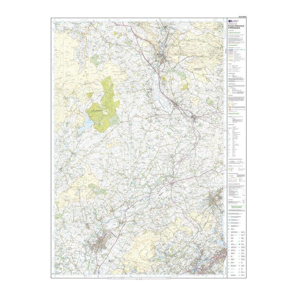 Explorer OL41 Forest of Bowland & Ribblesdale Map With Digital Version - Image 3