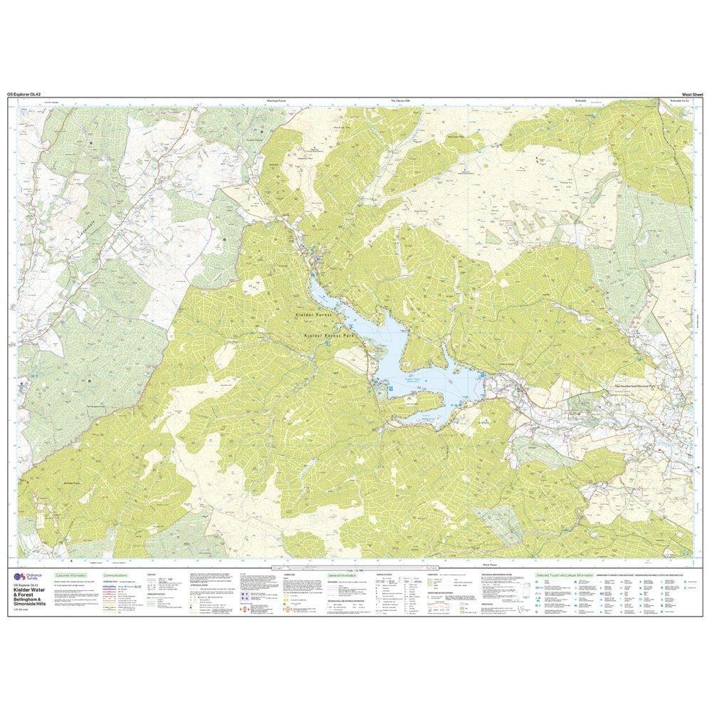 Explorer OL42 Kielder Water & Forest Map With Digital Version - Image 4