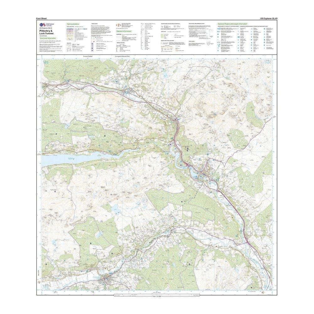 Explorer OL49 Pitlochry & Loch Tummel Map With Digital Version - Image 3