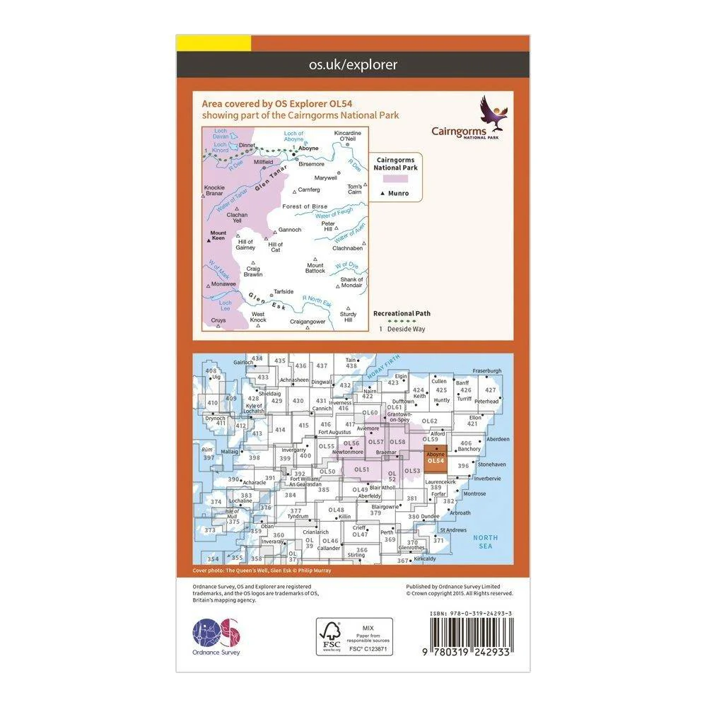 Explorer OL54 Glen Esk & Glen Tanar Map With Digital Version - Image 6