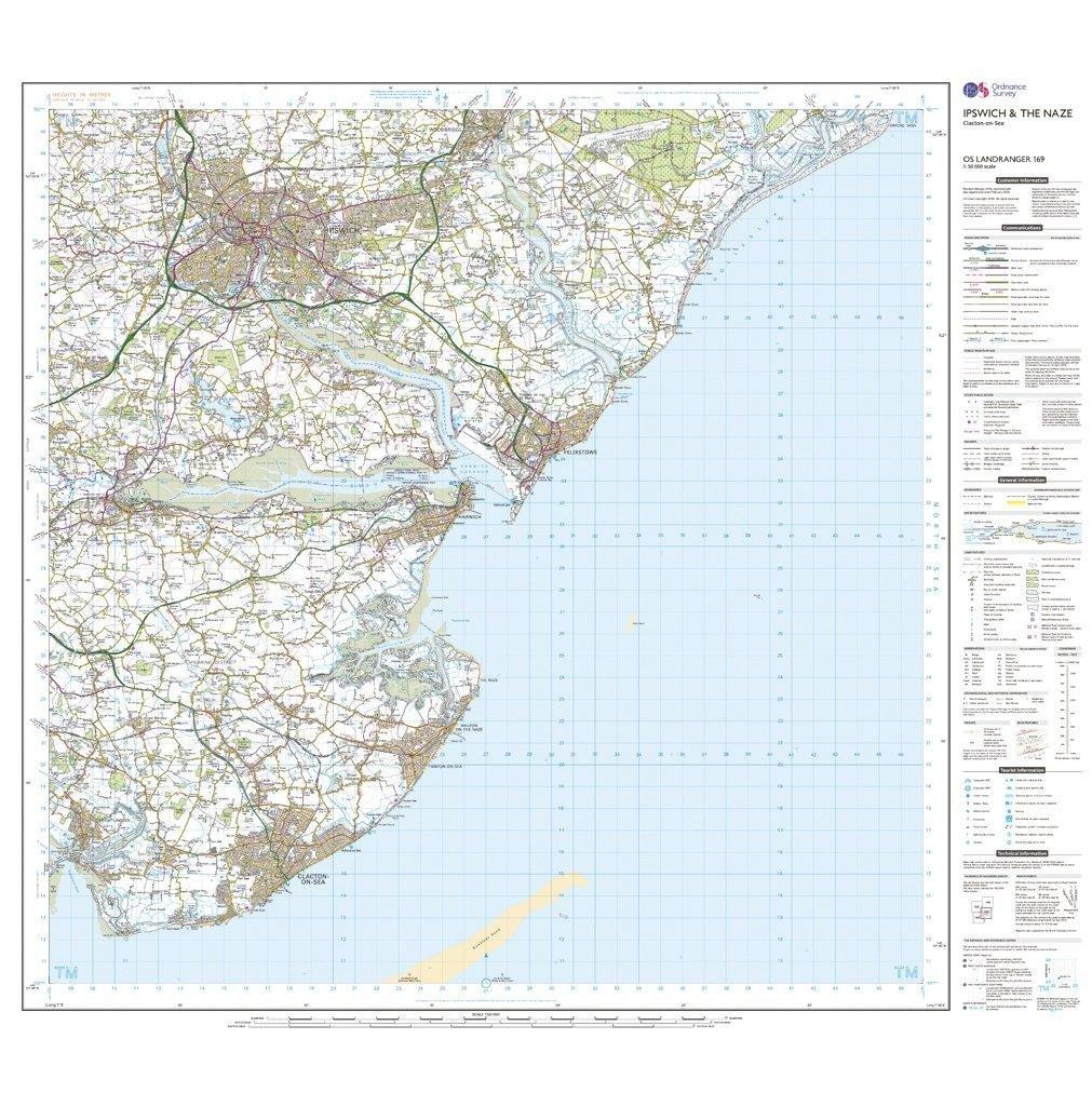 Landranger 169 Ipswich, The Naze & Clacton-on-Sea Map With Digital Version - Image 3