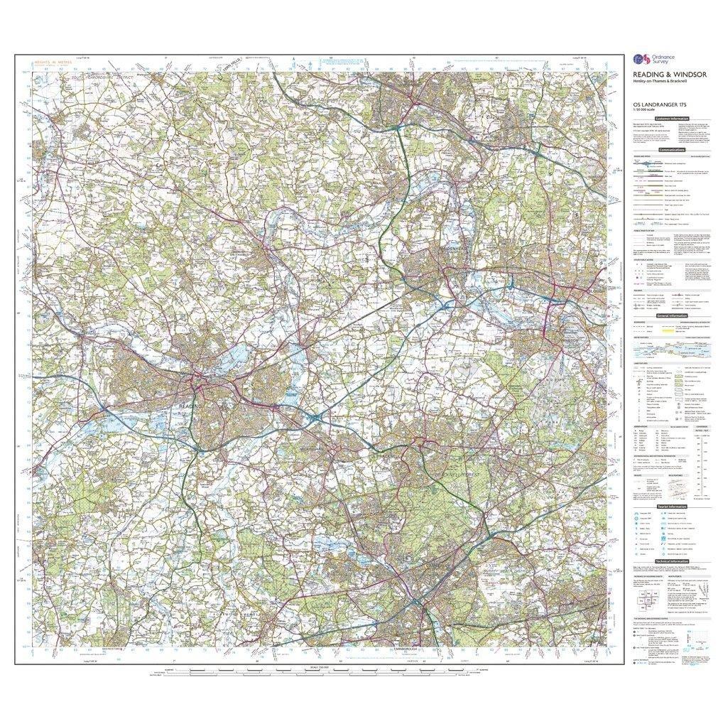 Landranger 175 Reading, Windsor, Henley-on-Thames & Bracknell Map With Digital Version - Image 3