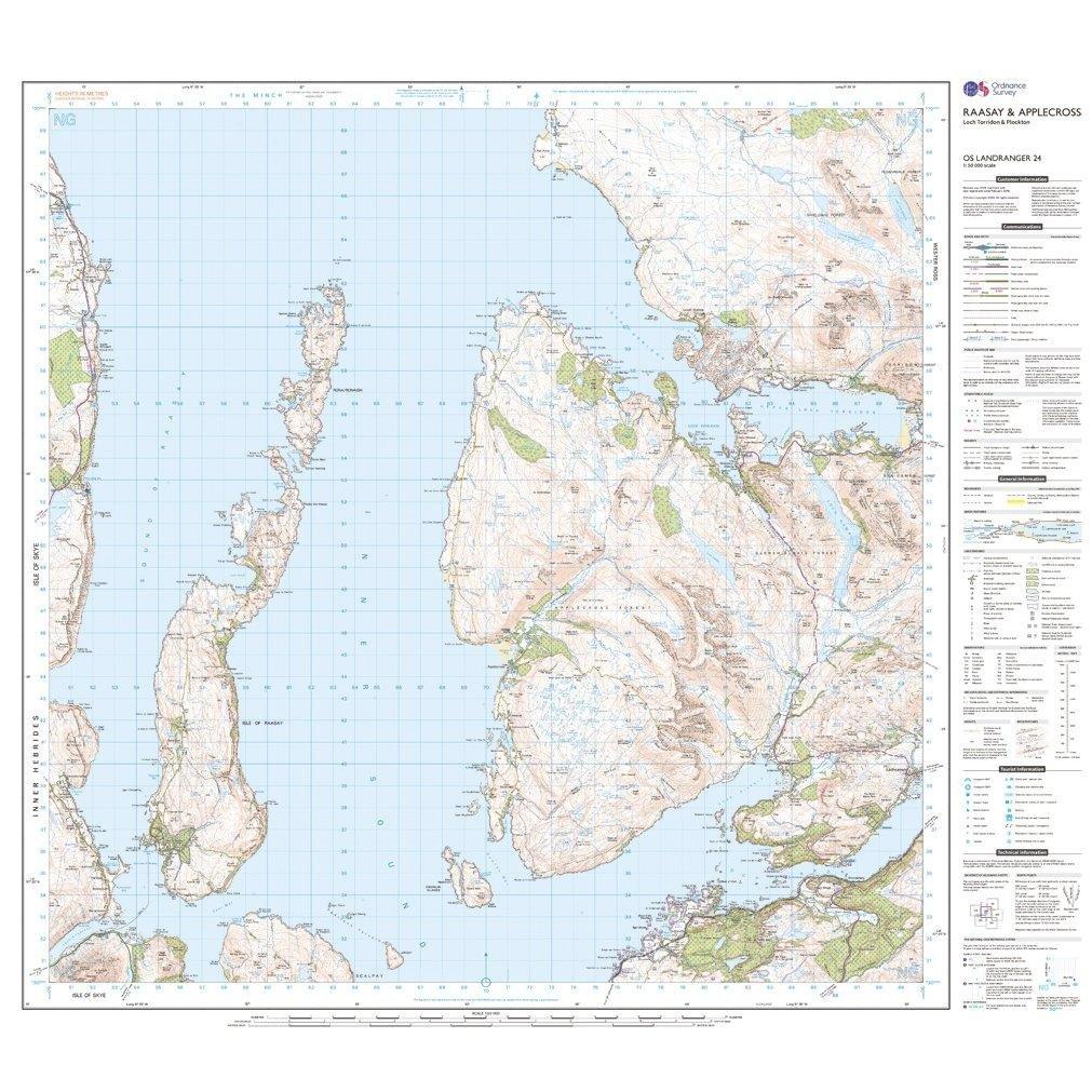 Landranger 24 Raasay & Applecross, Loch Torridon & Plockton Map With Digital Version - Image 3