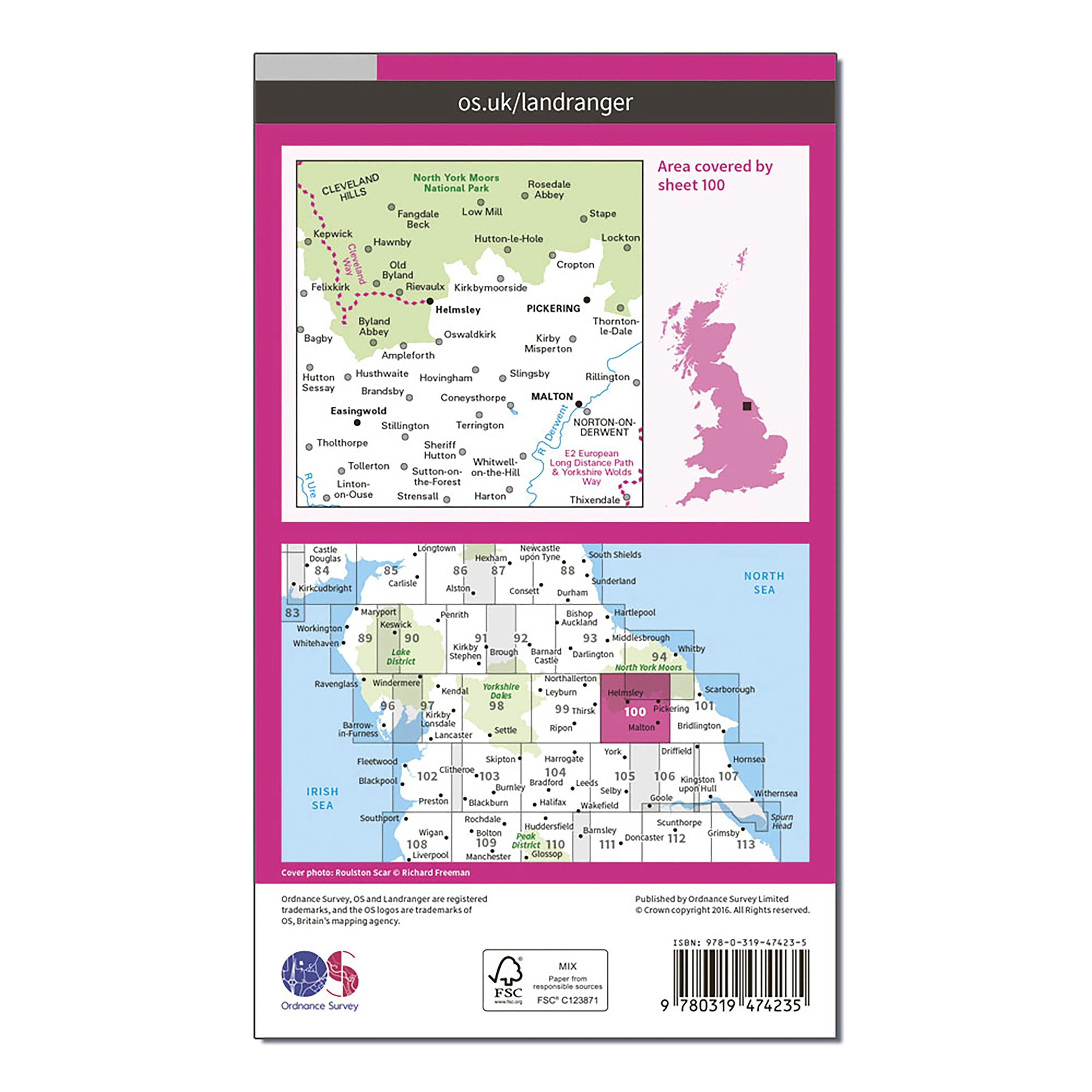Landranger Active 100 Malton & Pickering, Helmsley & Easingwold Map With Digital Version - Image 2