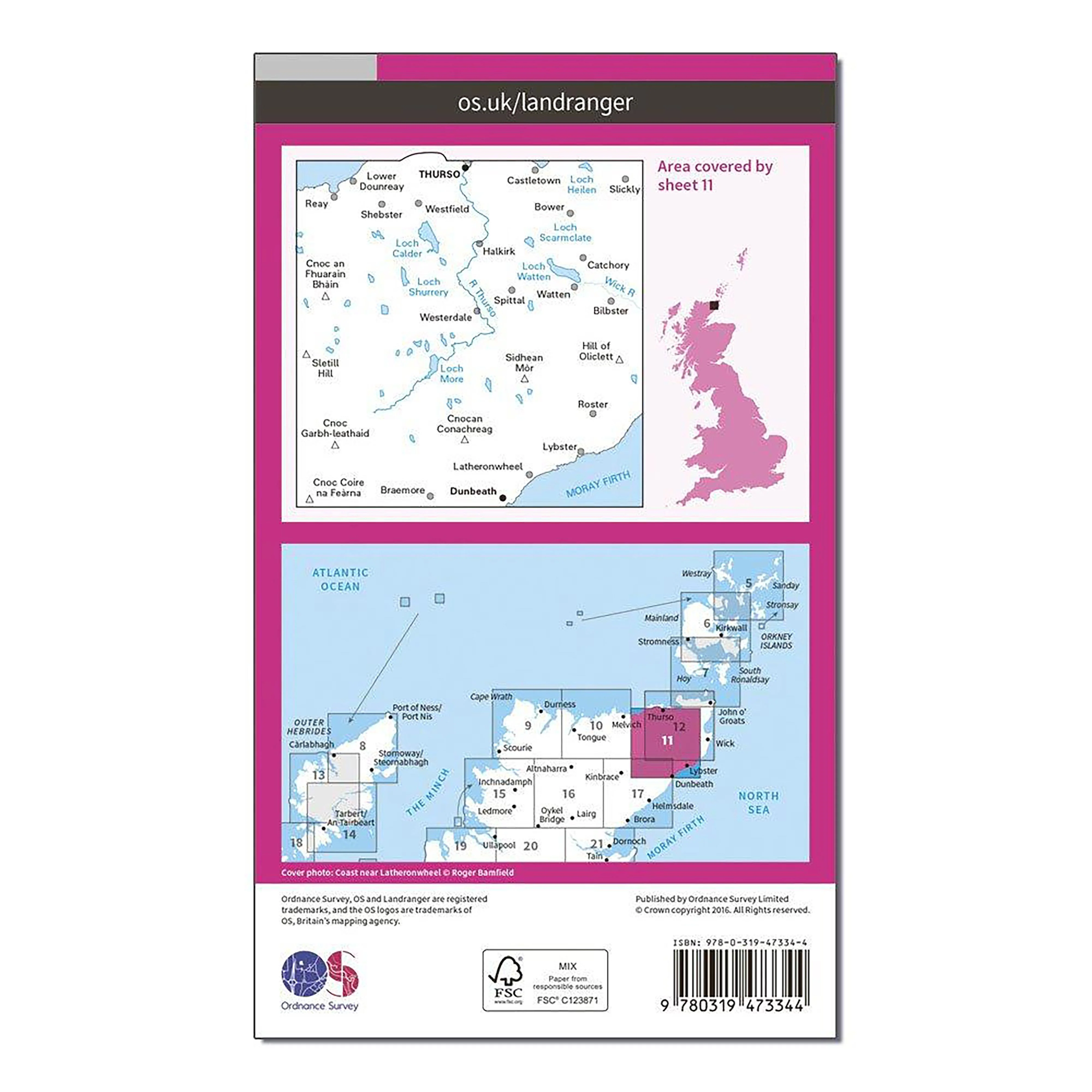 Landranger Active 11 Thurso & Dunbeath Map With Digital Version - Image 2