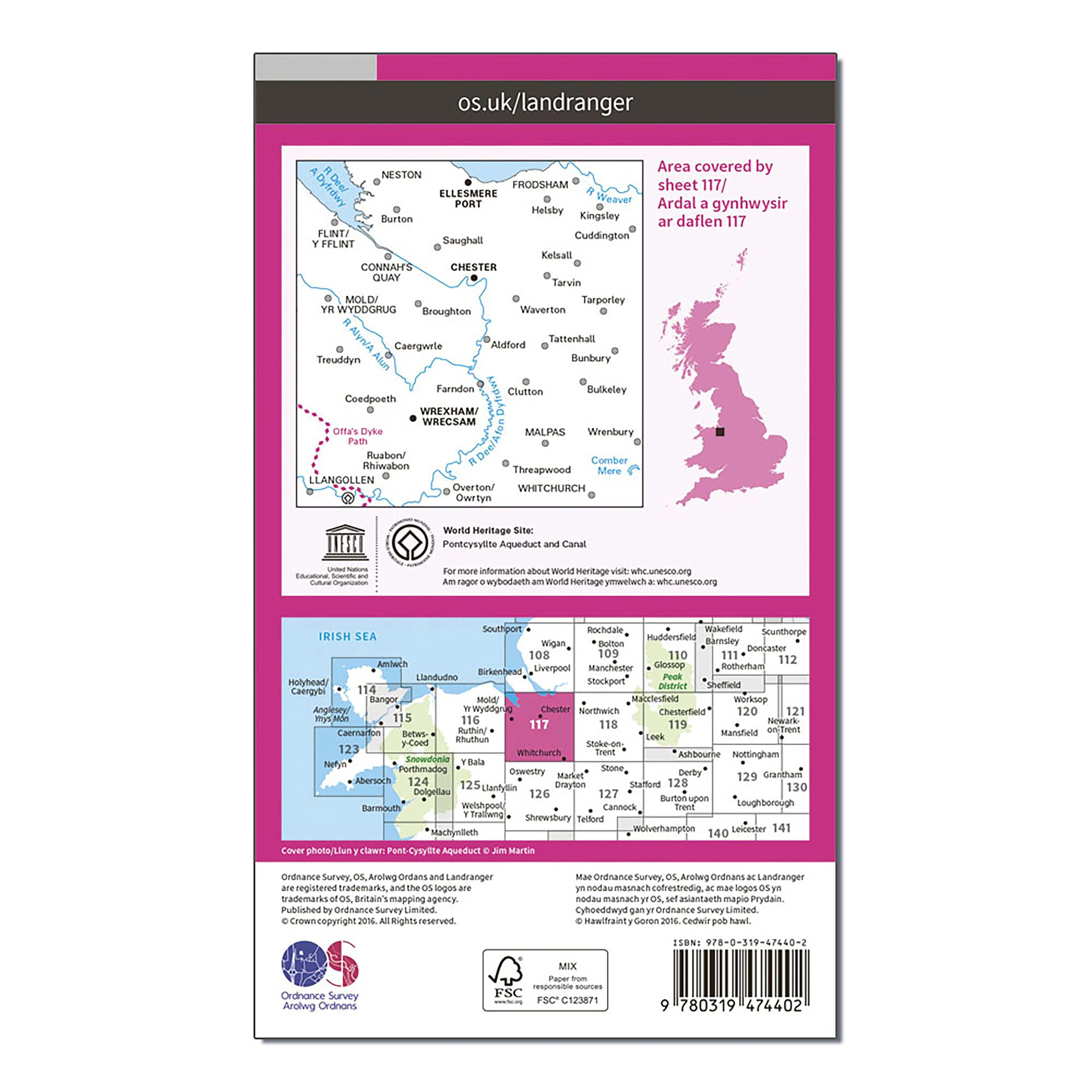 Landranger Active 117 Chester & Wrexham, Ellesmere Port Map With Digital Version - Image 2