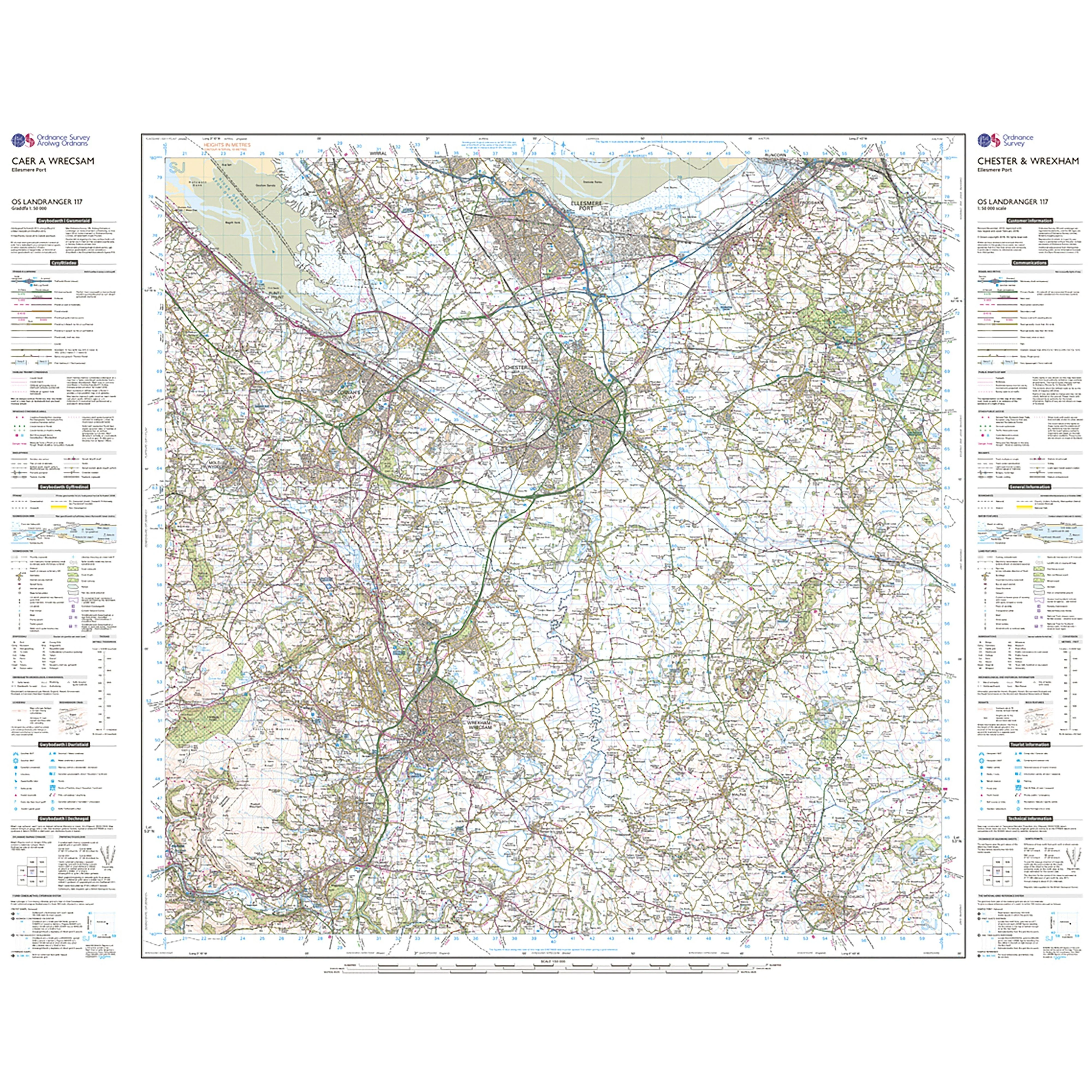 Landranger Active 117 Chester & Wrexham, Ellesmere Port Map With Digital Version - Image 3