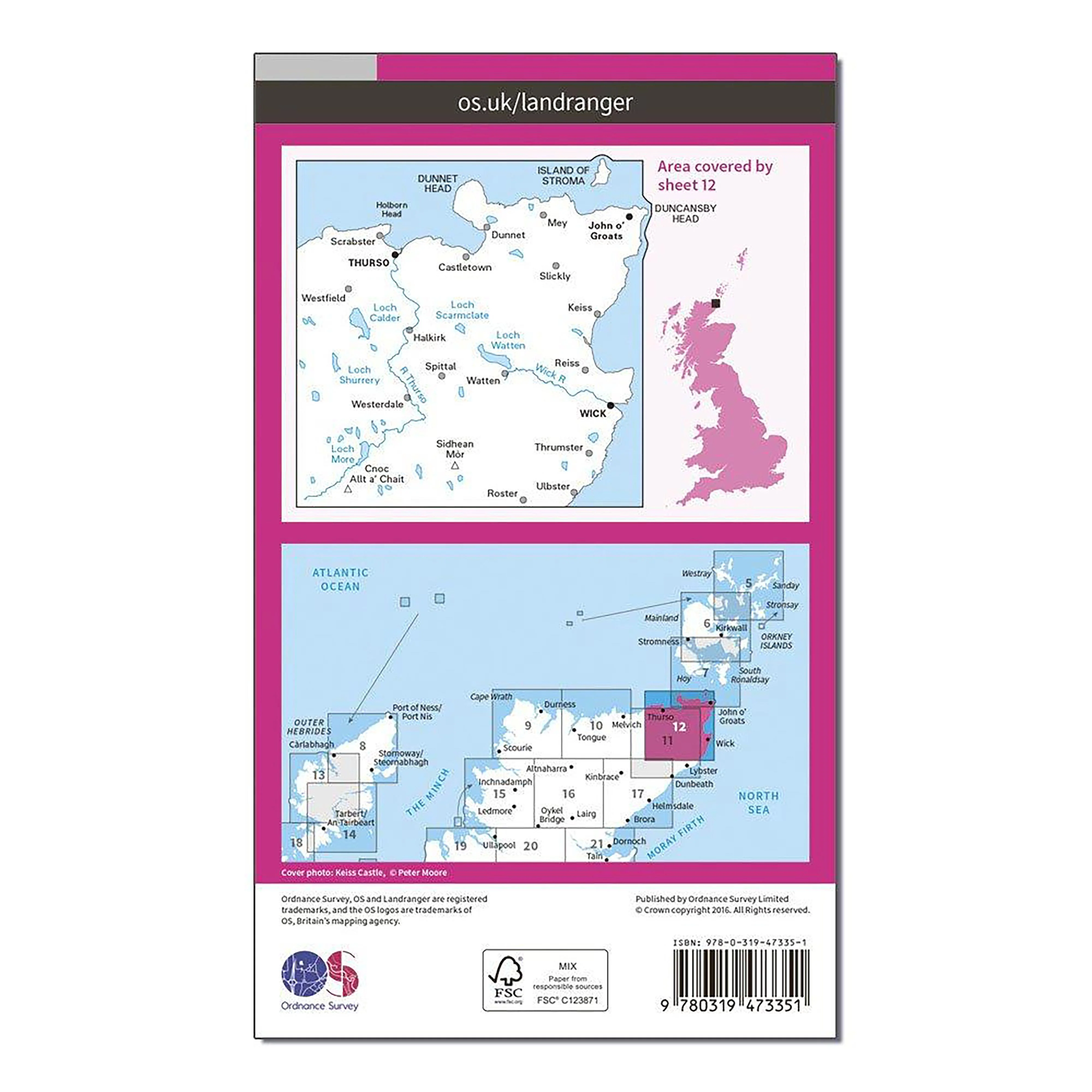 Landranger Active 12 Thurso & Wick, John O'Groats Map With Digital Version - Image 2