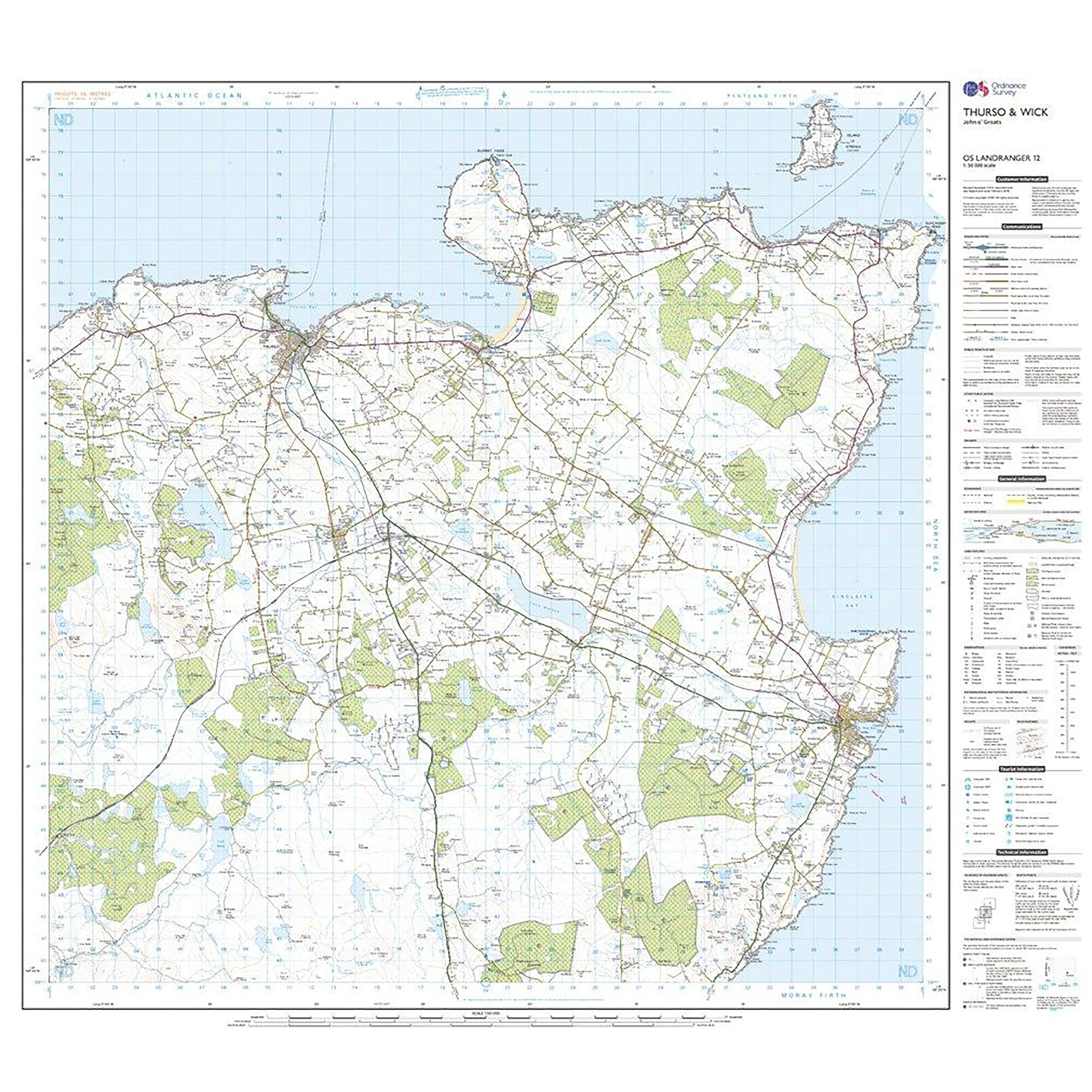 Landranger Active 12 Thurso & Wick, John O'Groats Map With Digital Version - Image 3