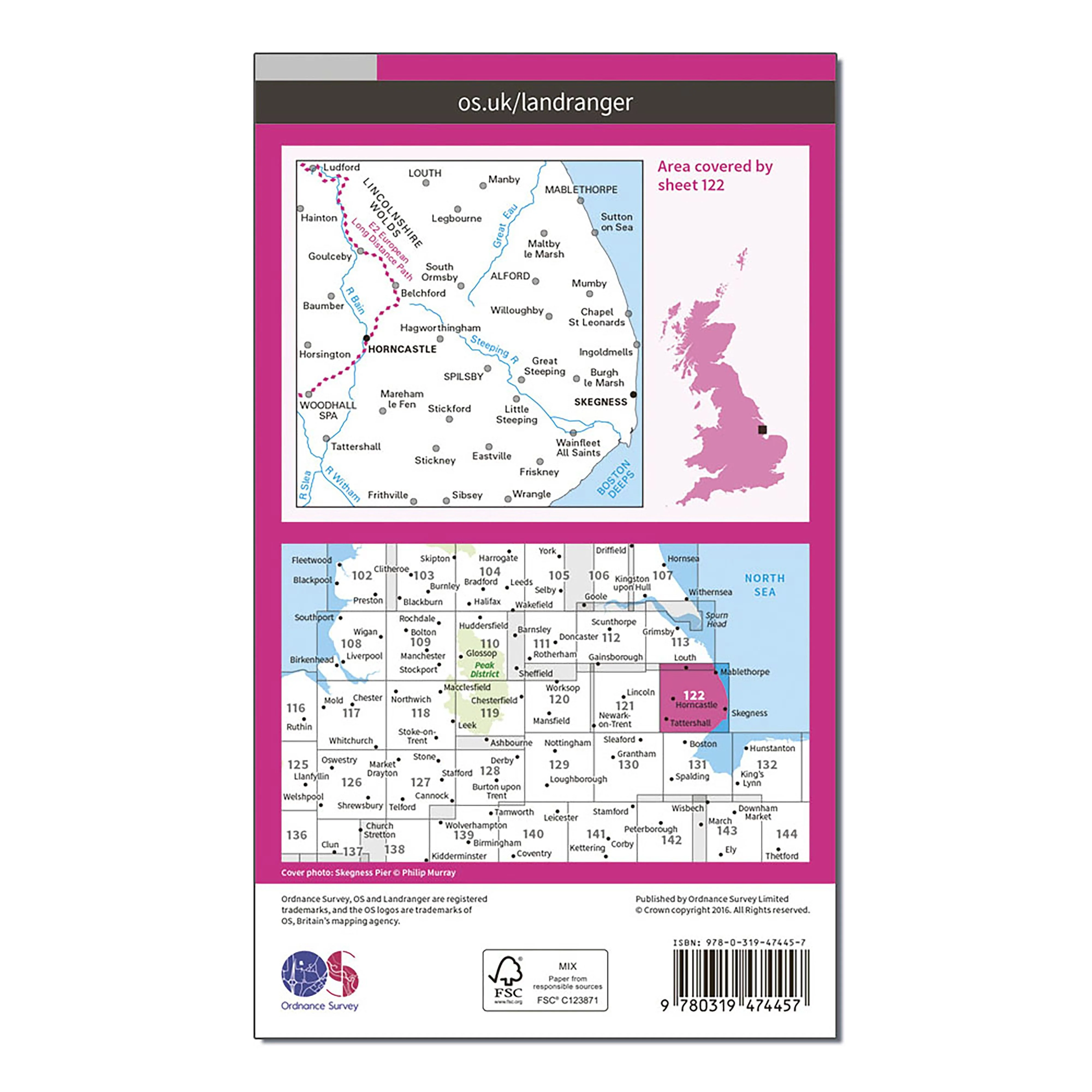 Landranger Active 122 Skegness & Horncastle Map With Digital Version - Image 2