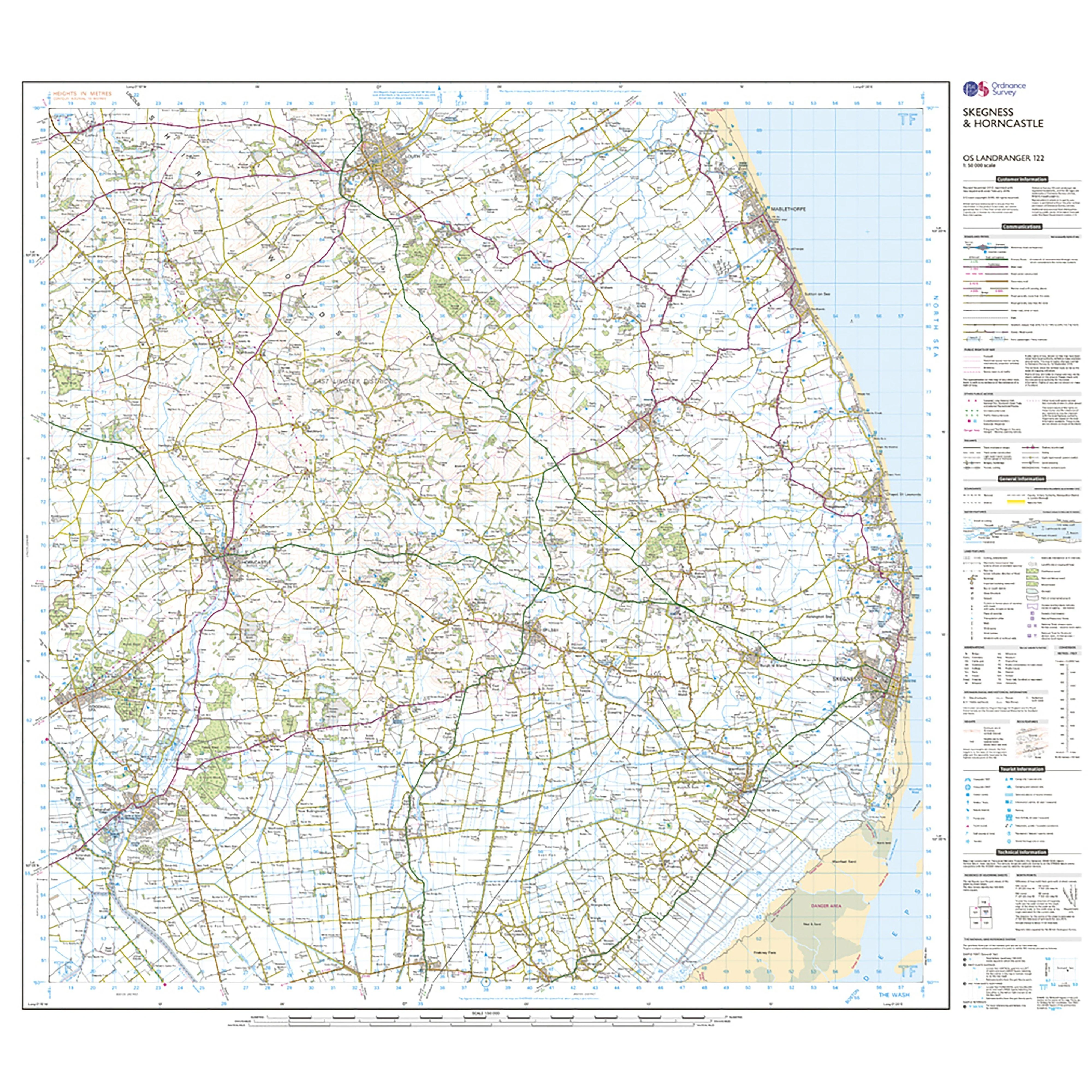 Landranger Active 122 Skegness & Horncastle Map With Digital Version - Image 3