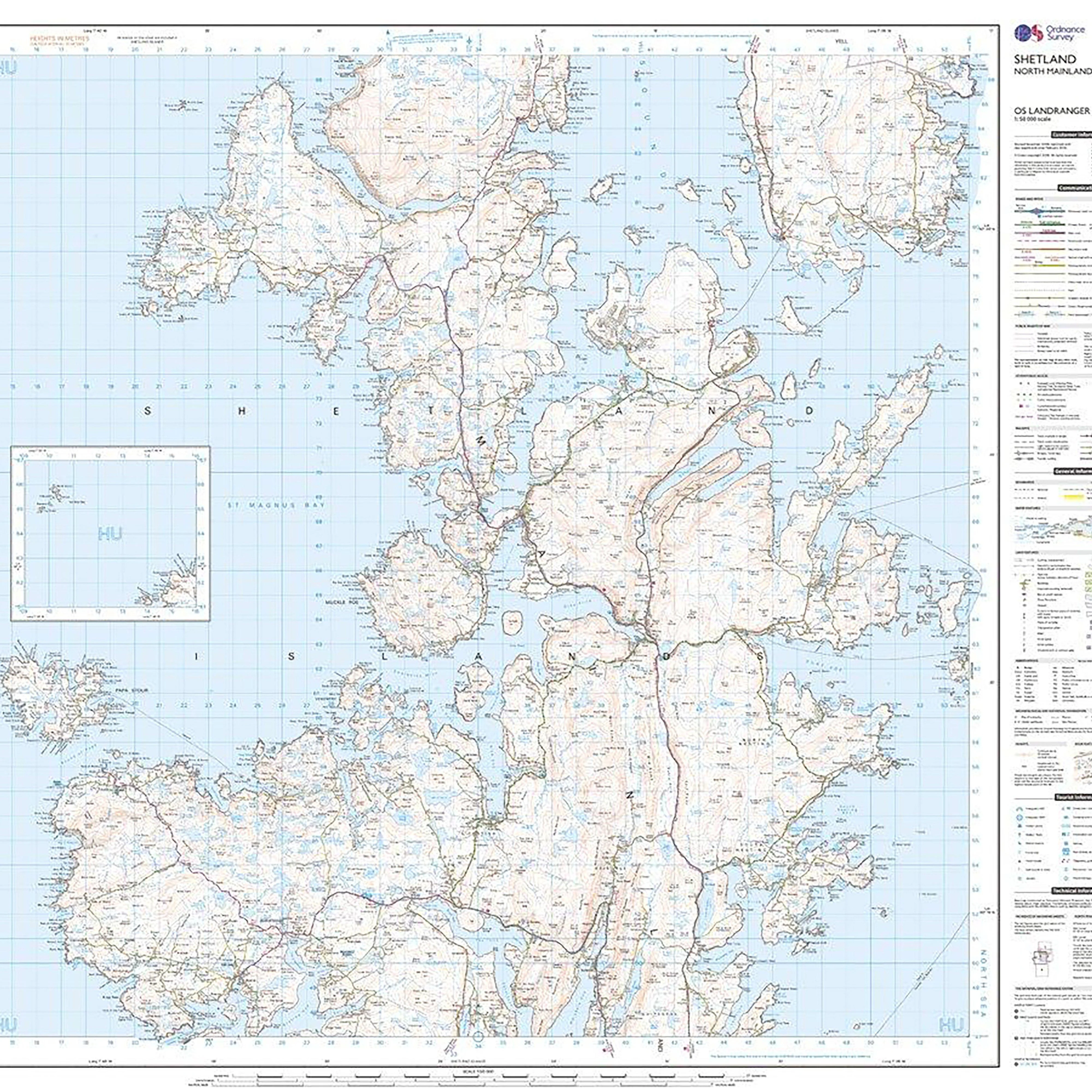 Landranger Active 3 Shetland  Sullom Voe & Whalsay Map With Digital Version - Image 3