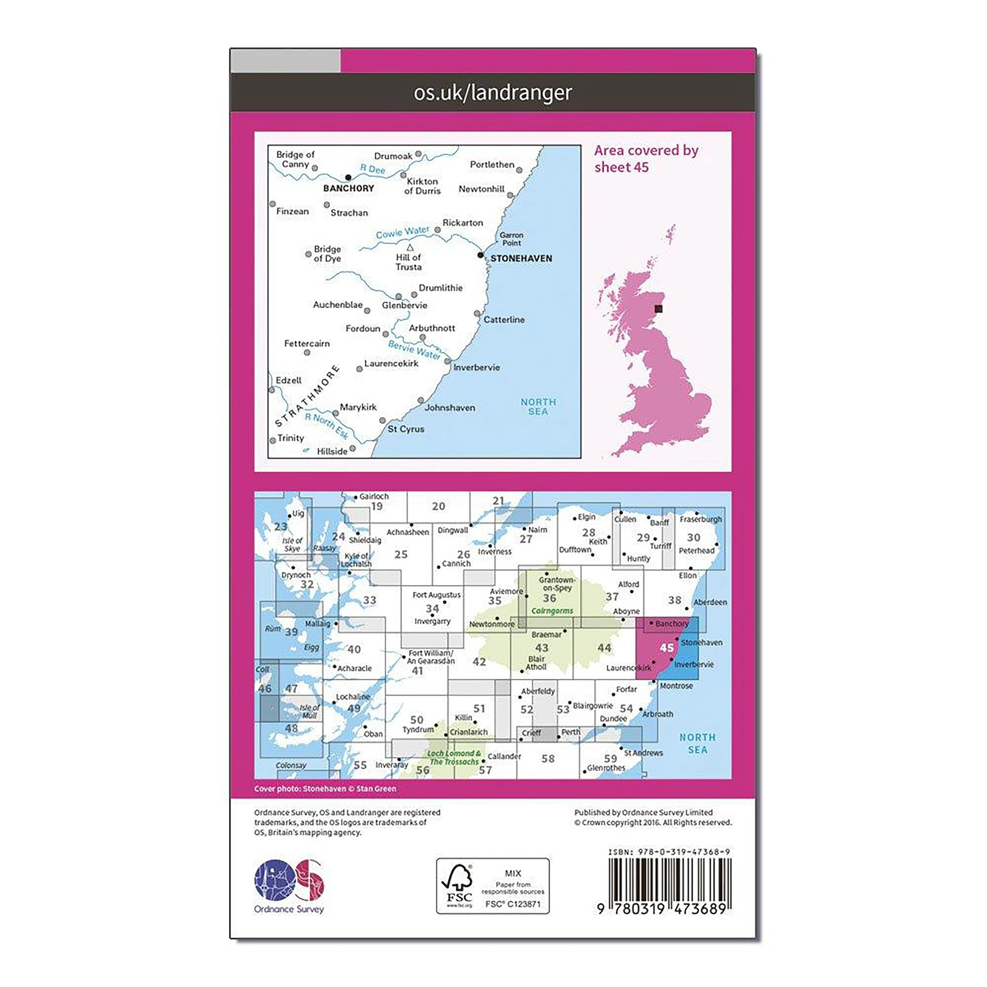 Landranger Active 45 Stonehaven & Banchory Map With Digital Version - Image 2