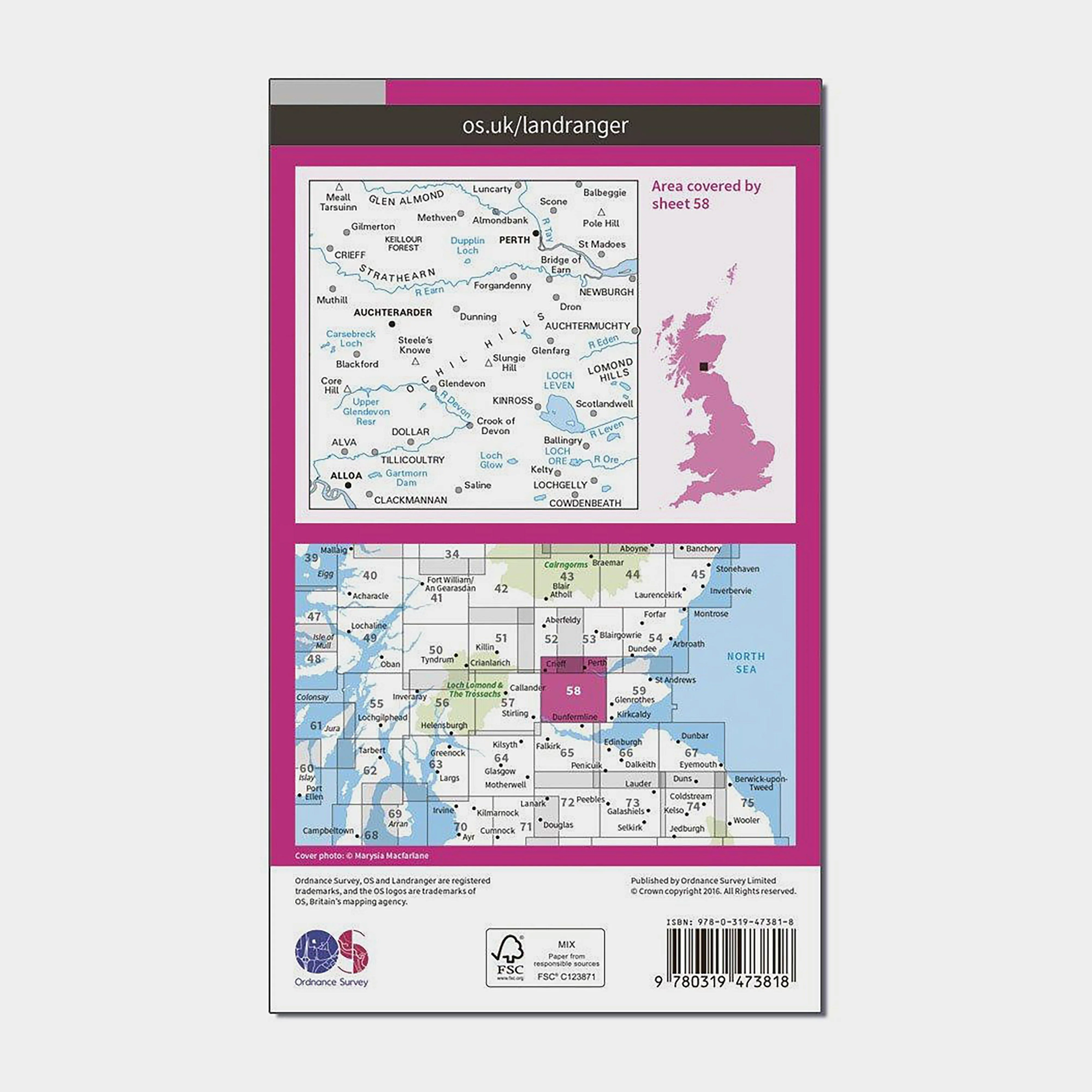 Landranger Active 58 Perth & Alloa, Auchterarder Map With Digital Version - Image 2