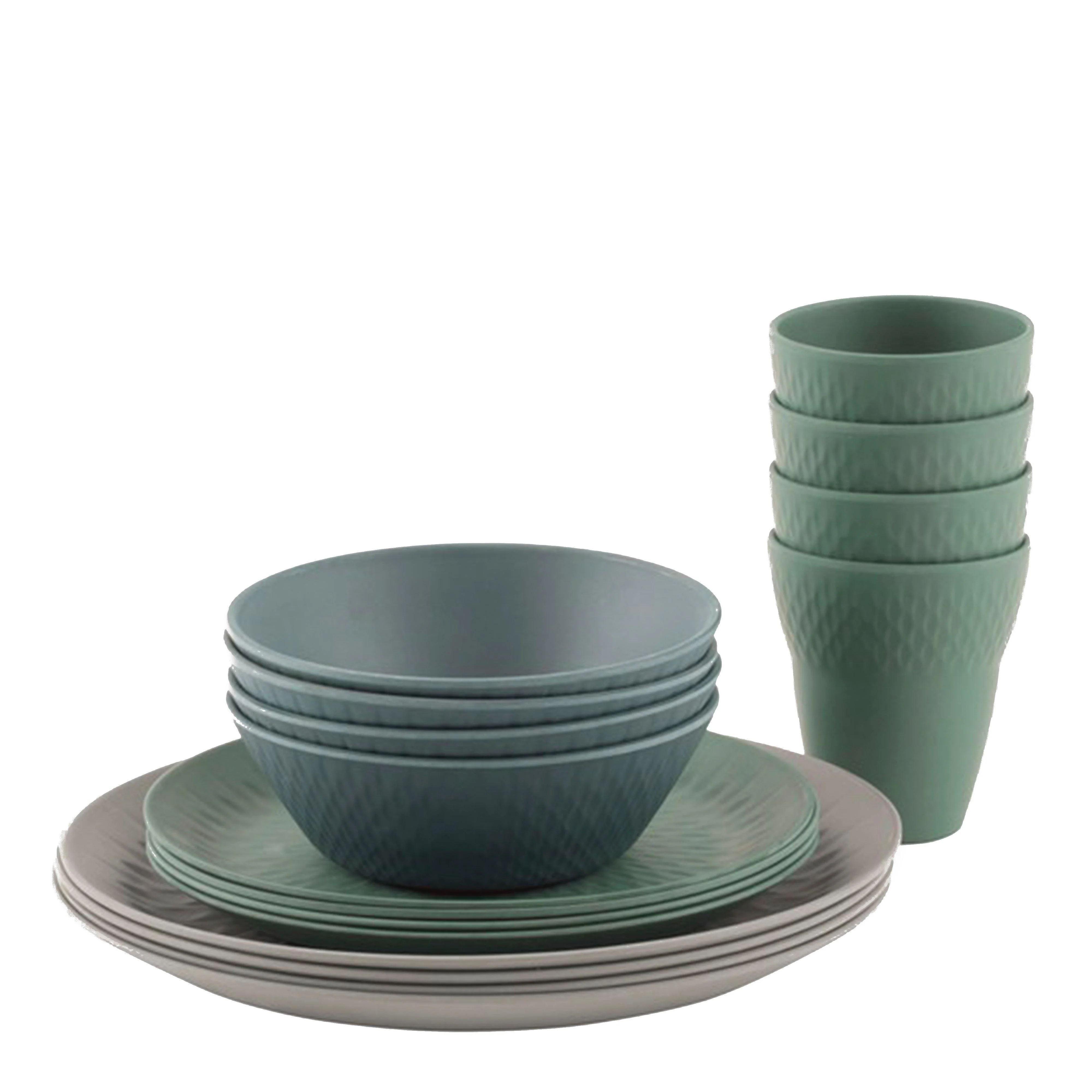 Lotus Bamboo 4 Person Dinner Set - Image 2