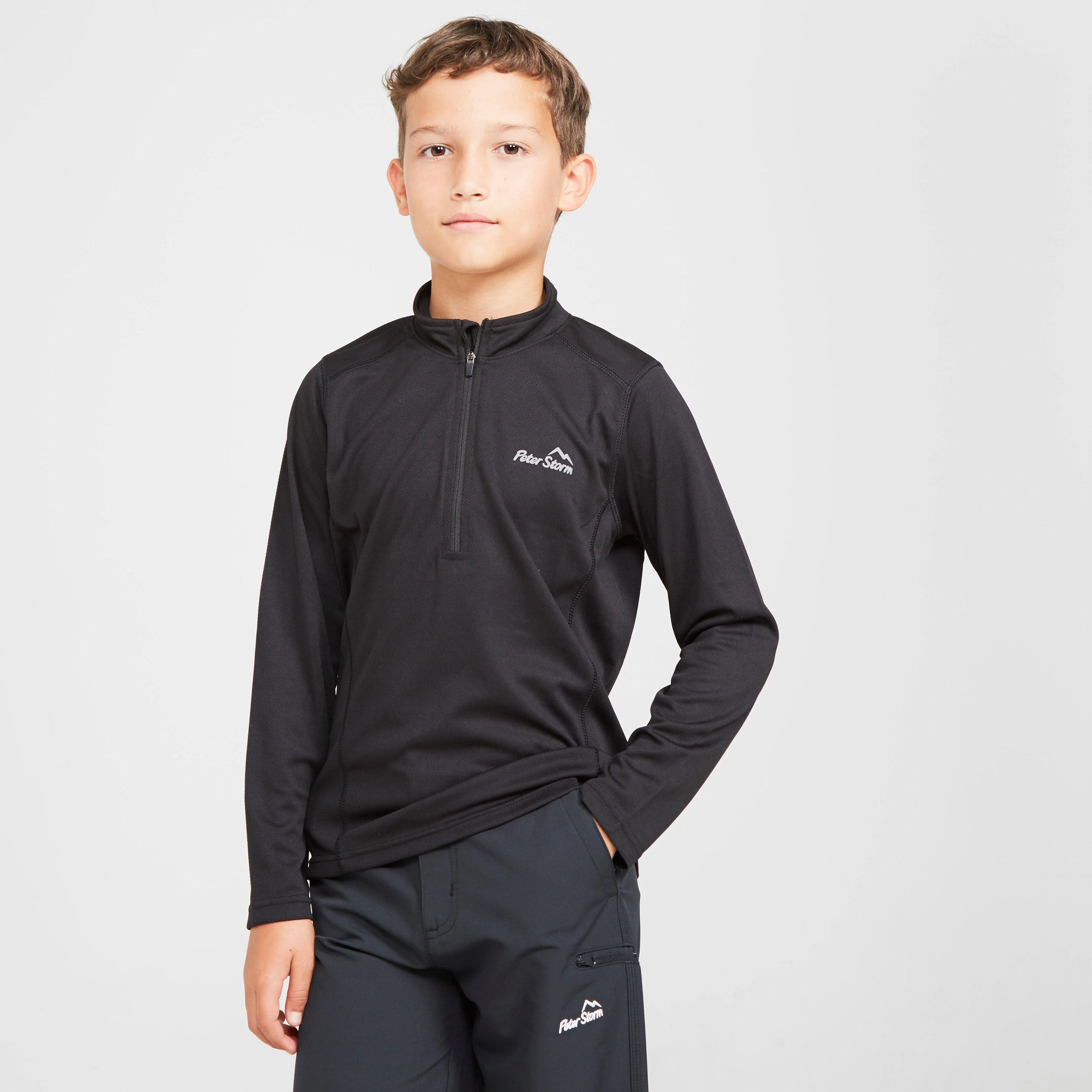 Kids' Balance Long Sleeve Baselayer Zip Tee