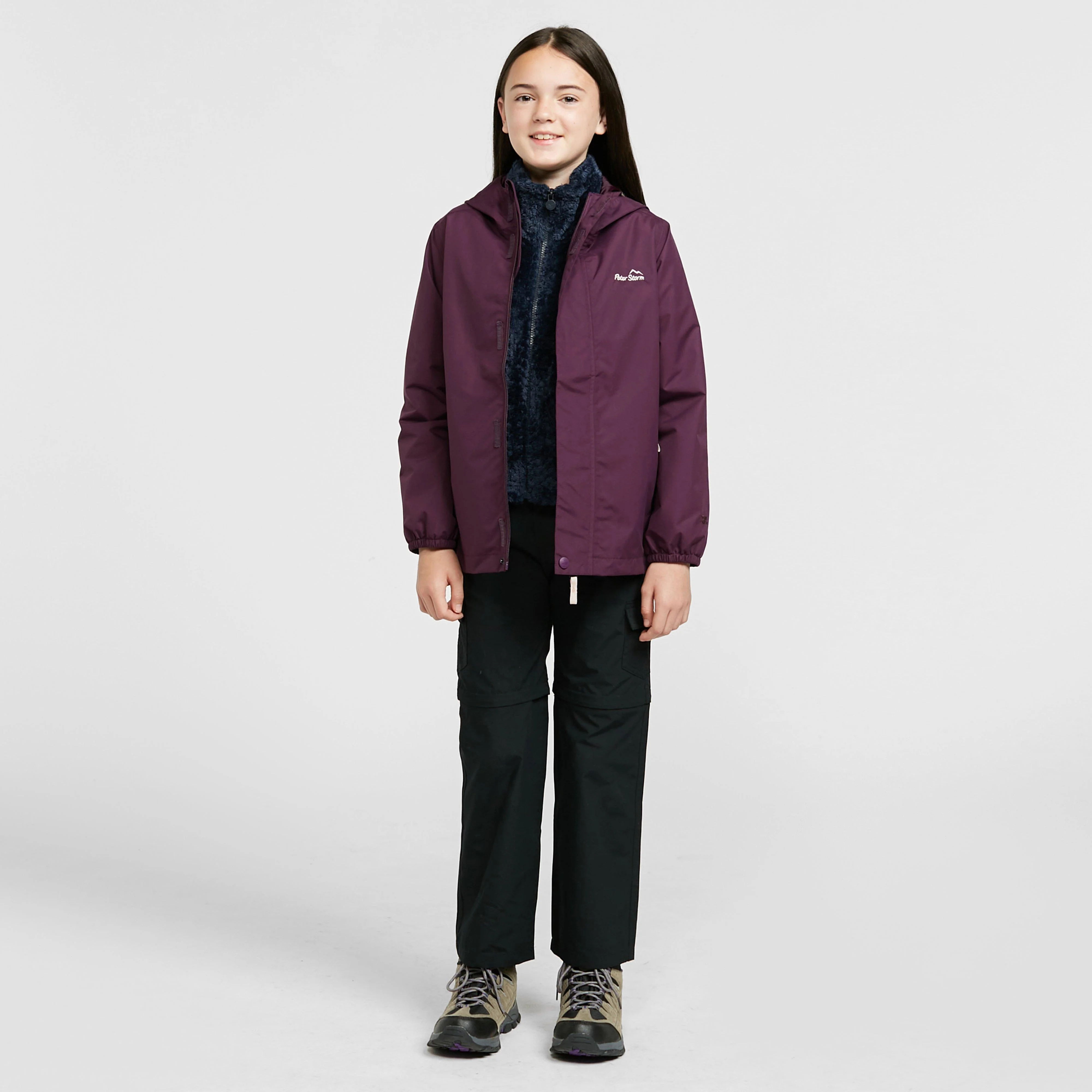Kids Everyday Waterproof Jacket Purple - Image 3