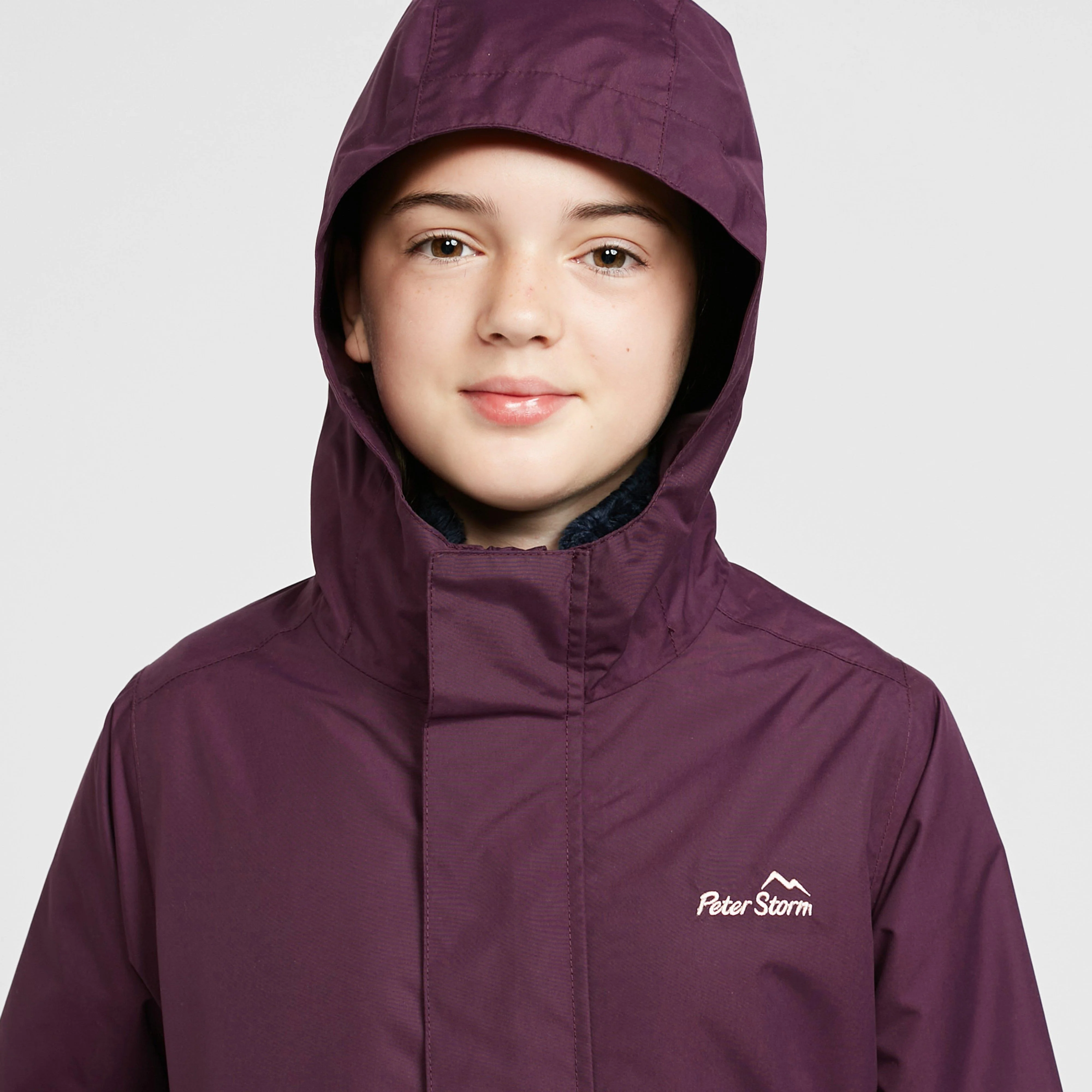 Kids Everyday Waterproof Jacket Purple - Image 4