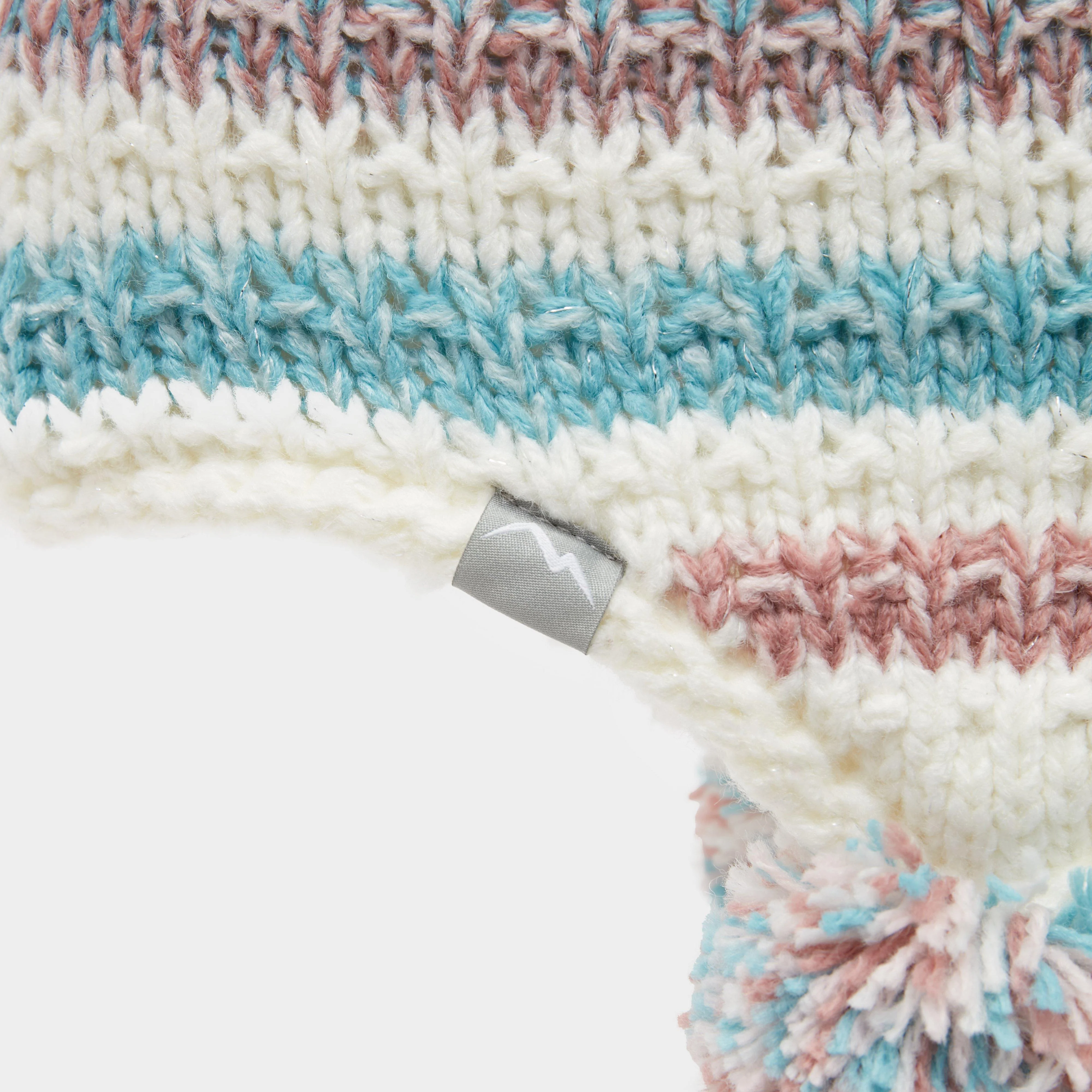 Kids Knitted Pom Hat Multi - Image 7