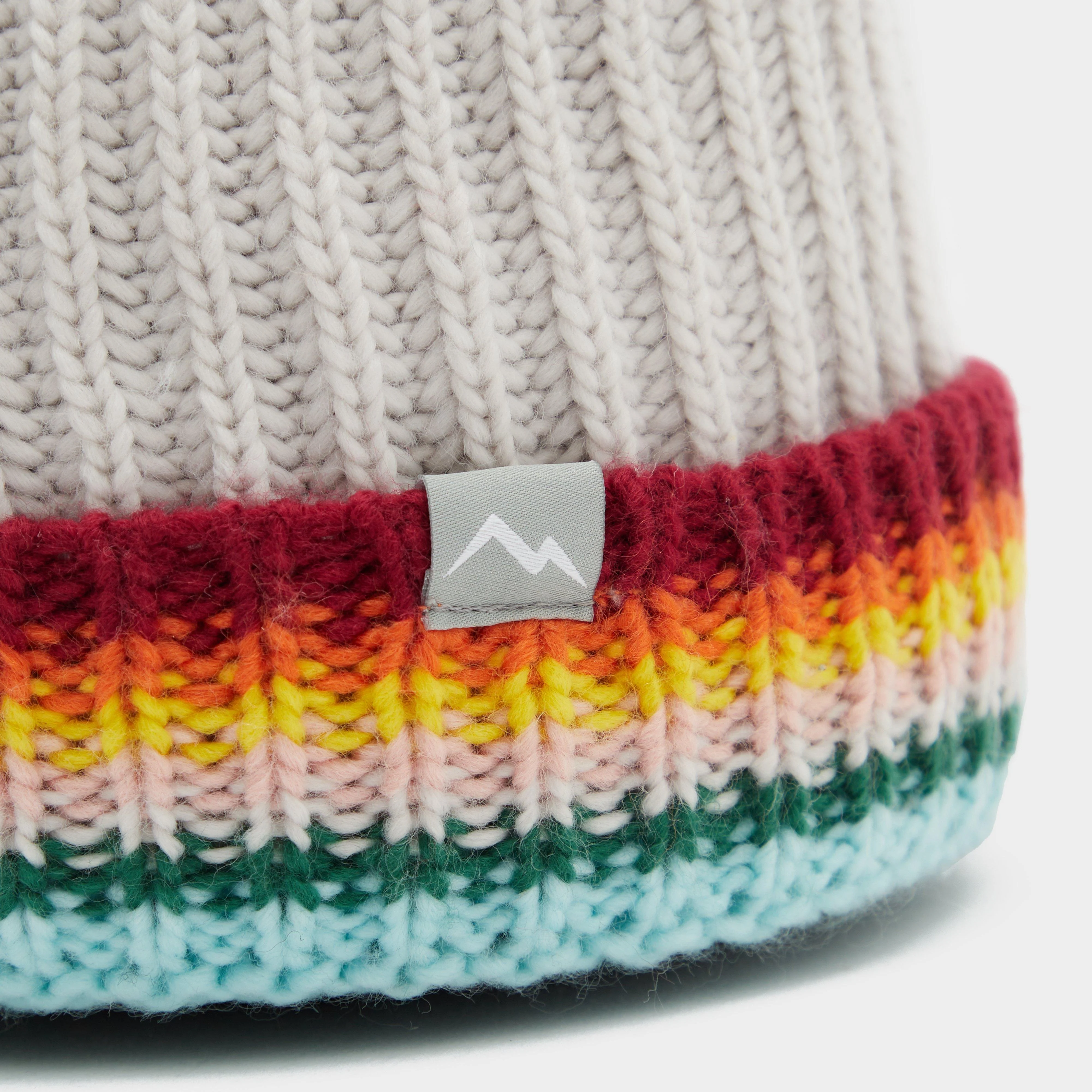 Kids’ Striped Bobble Beanie Hat - Image 3
