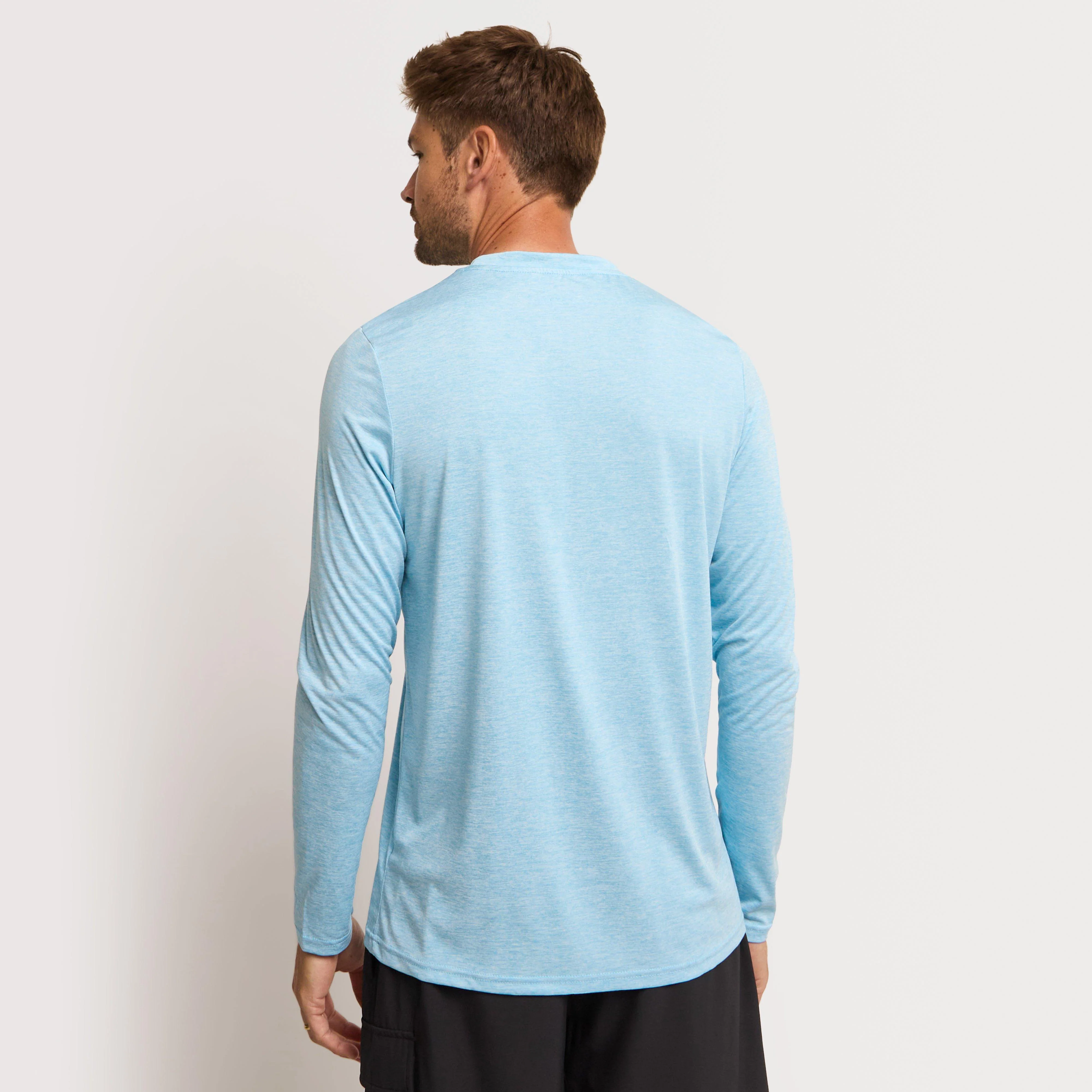Mens Active Long Sleeve T-Shirt Blue - Image 4