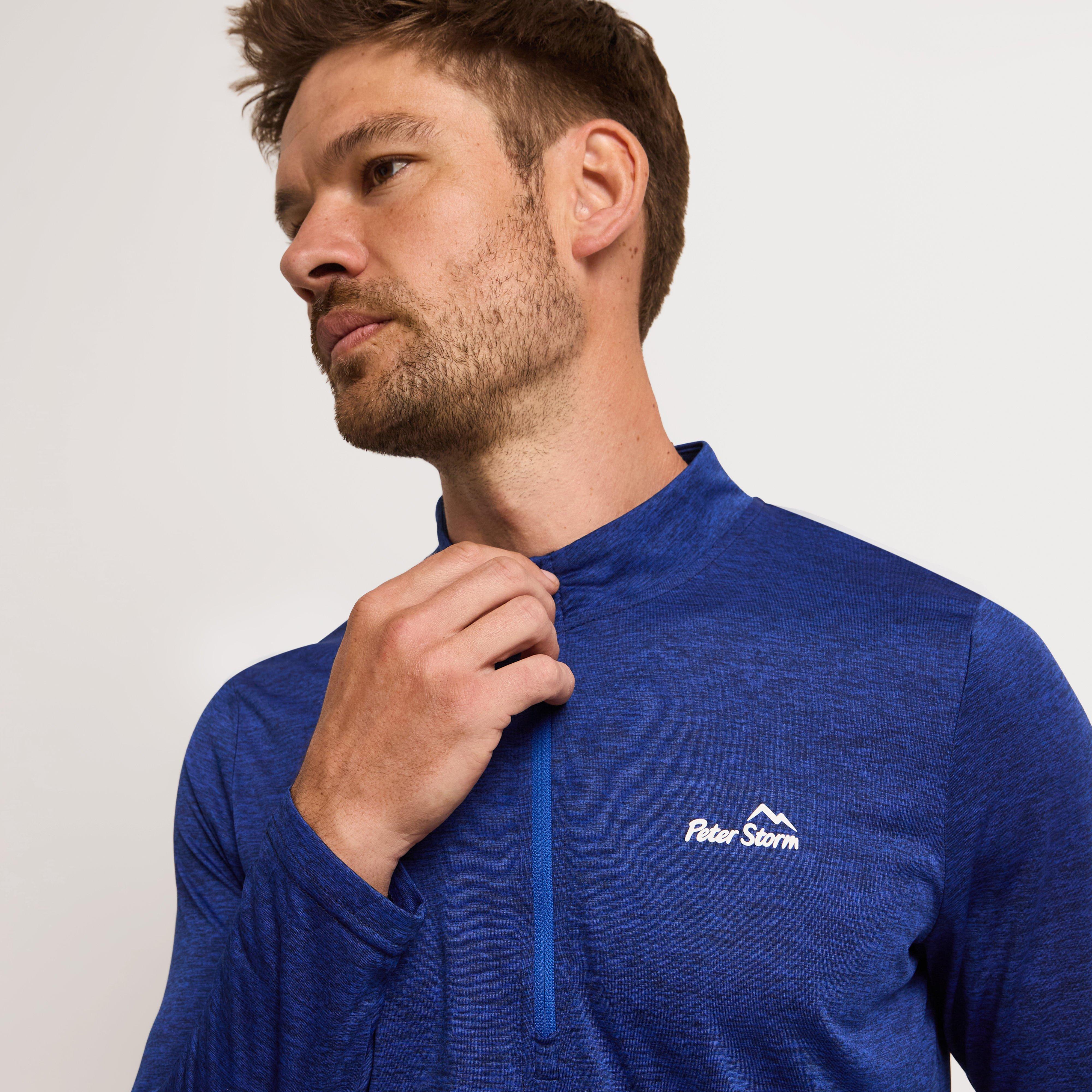 Men's Active Long Sleeve Zip Tee - Image 3