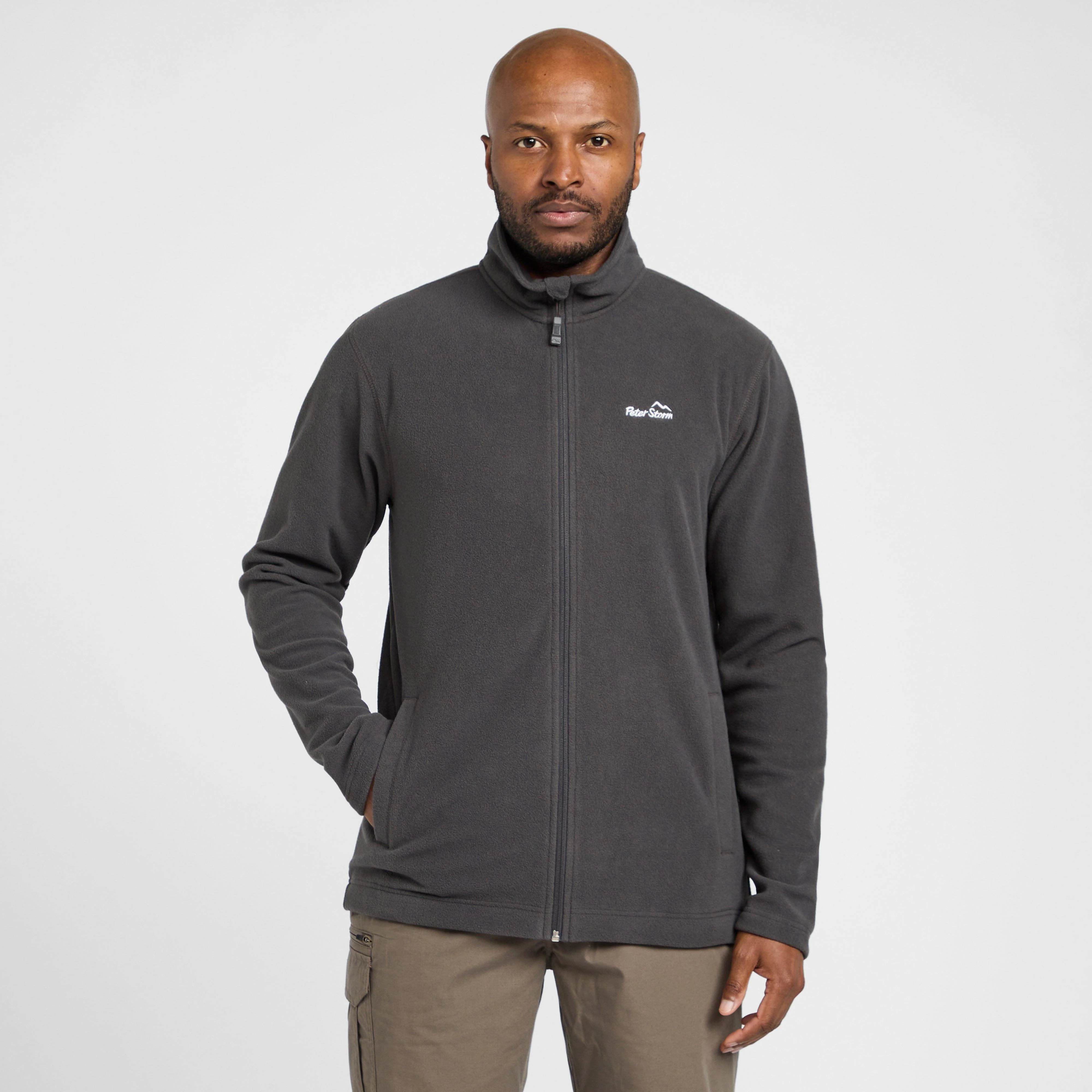 Mens Bracken Full Zip Fleece Grey - Image 8