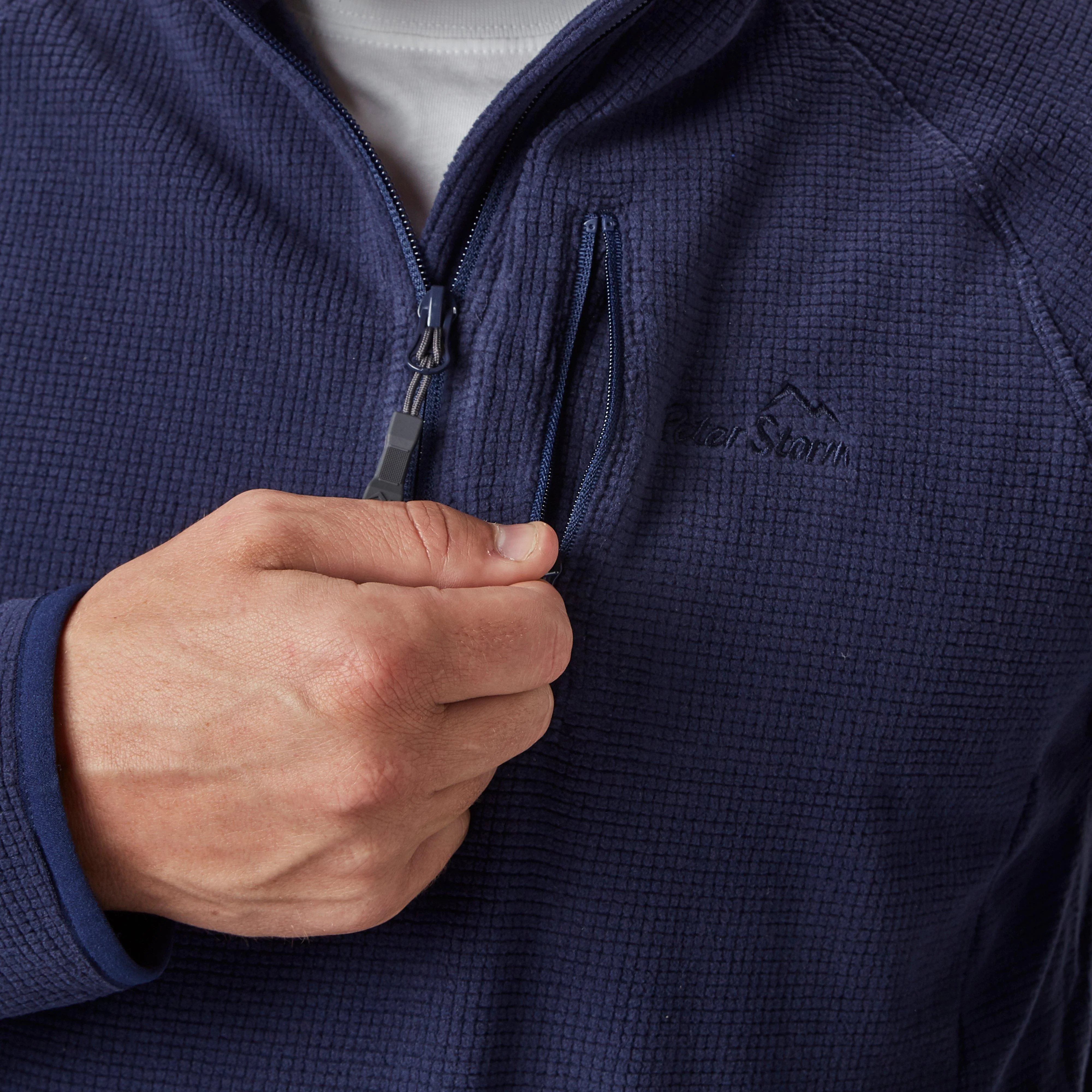 Men's Grid Half Zip Fleece - Image 5