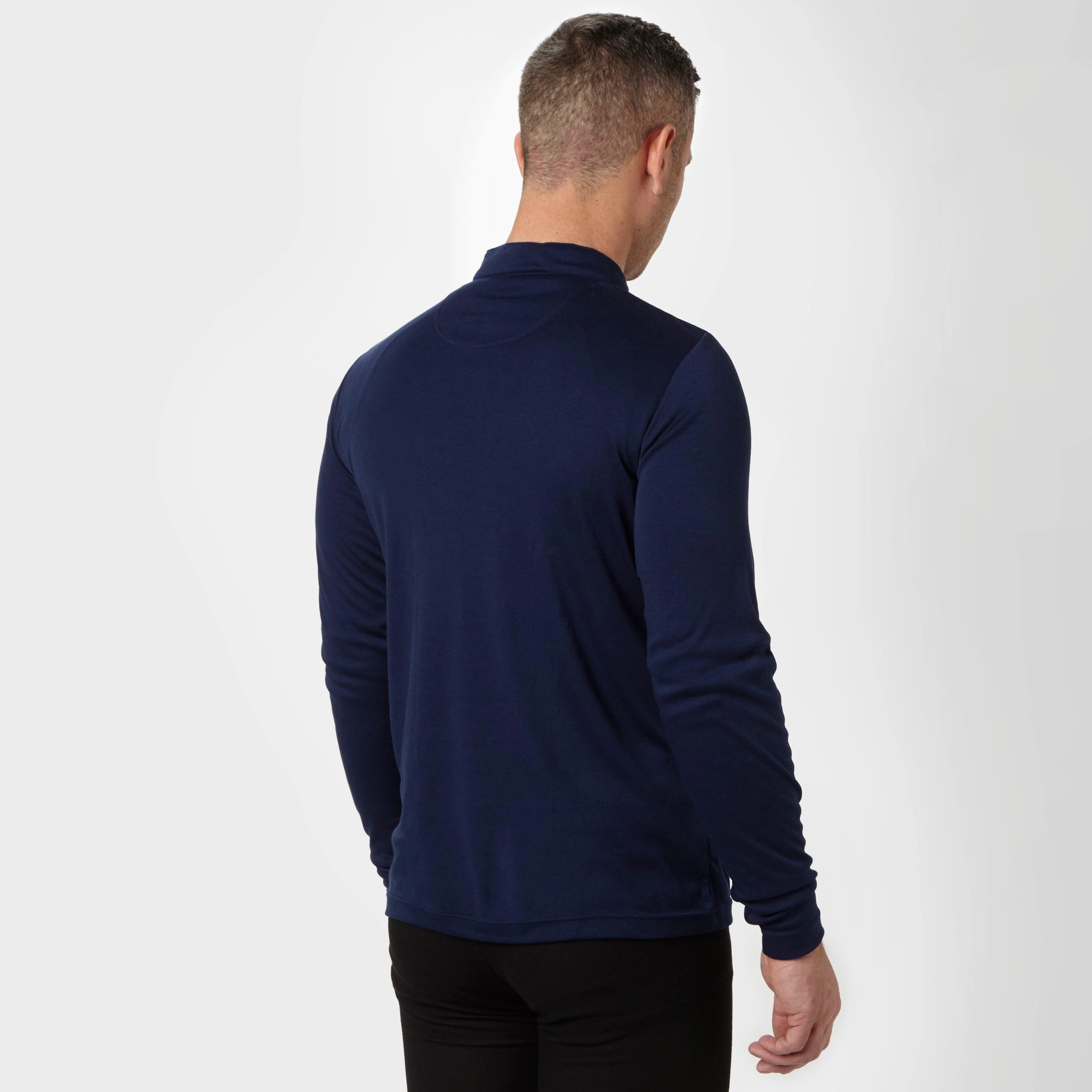 Men's Long Sleeve Zip Neck Thermal T-Shirt - Image 2